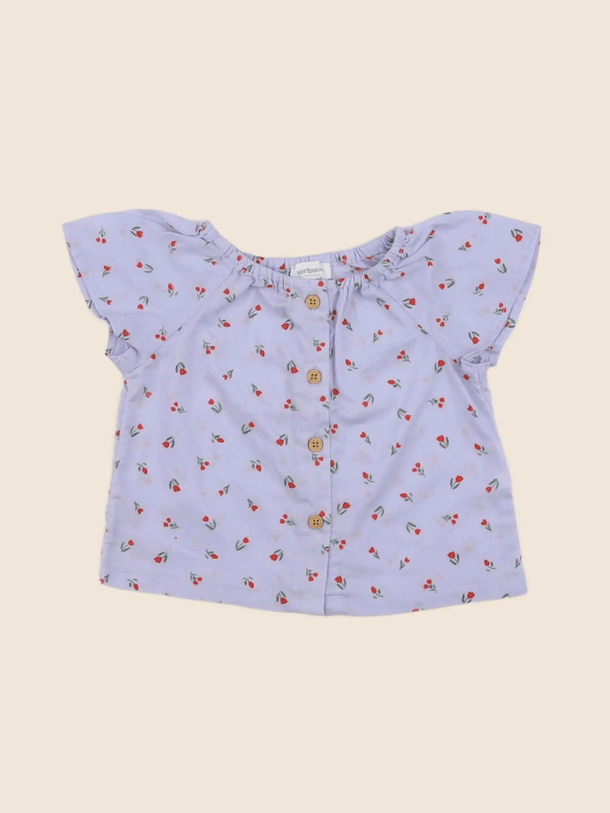 Vertbaudet - blouse bleu - 3 mois