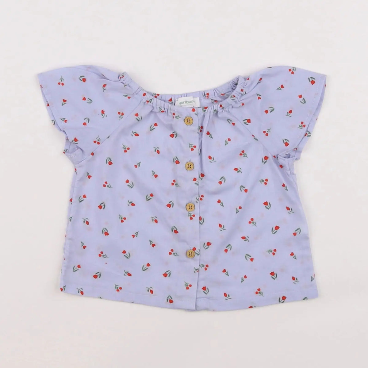 Vertbaudet - blouse bleu - 3 mois