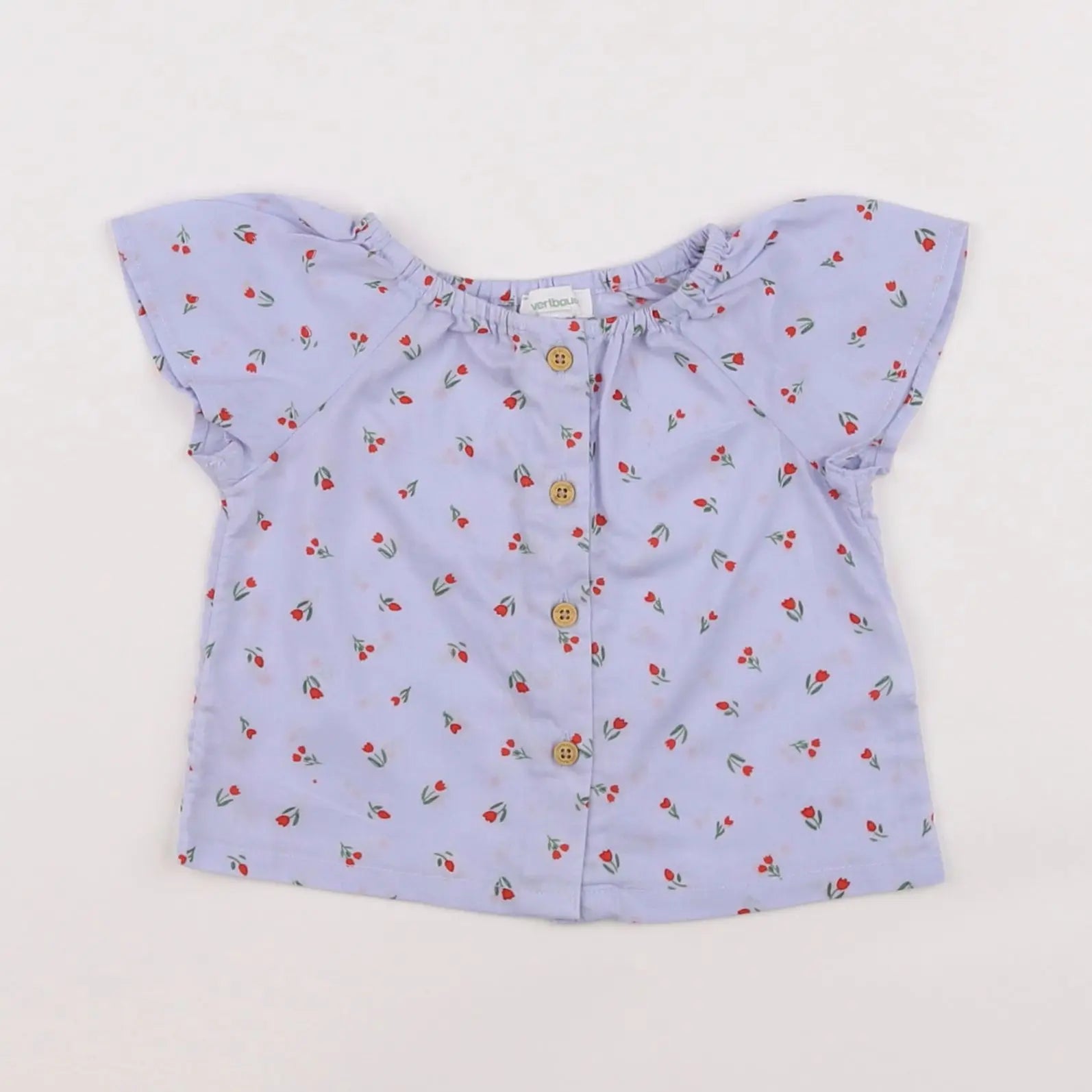 Vertbaudet - blouse bleu - 3 mois