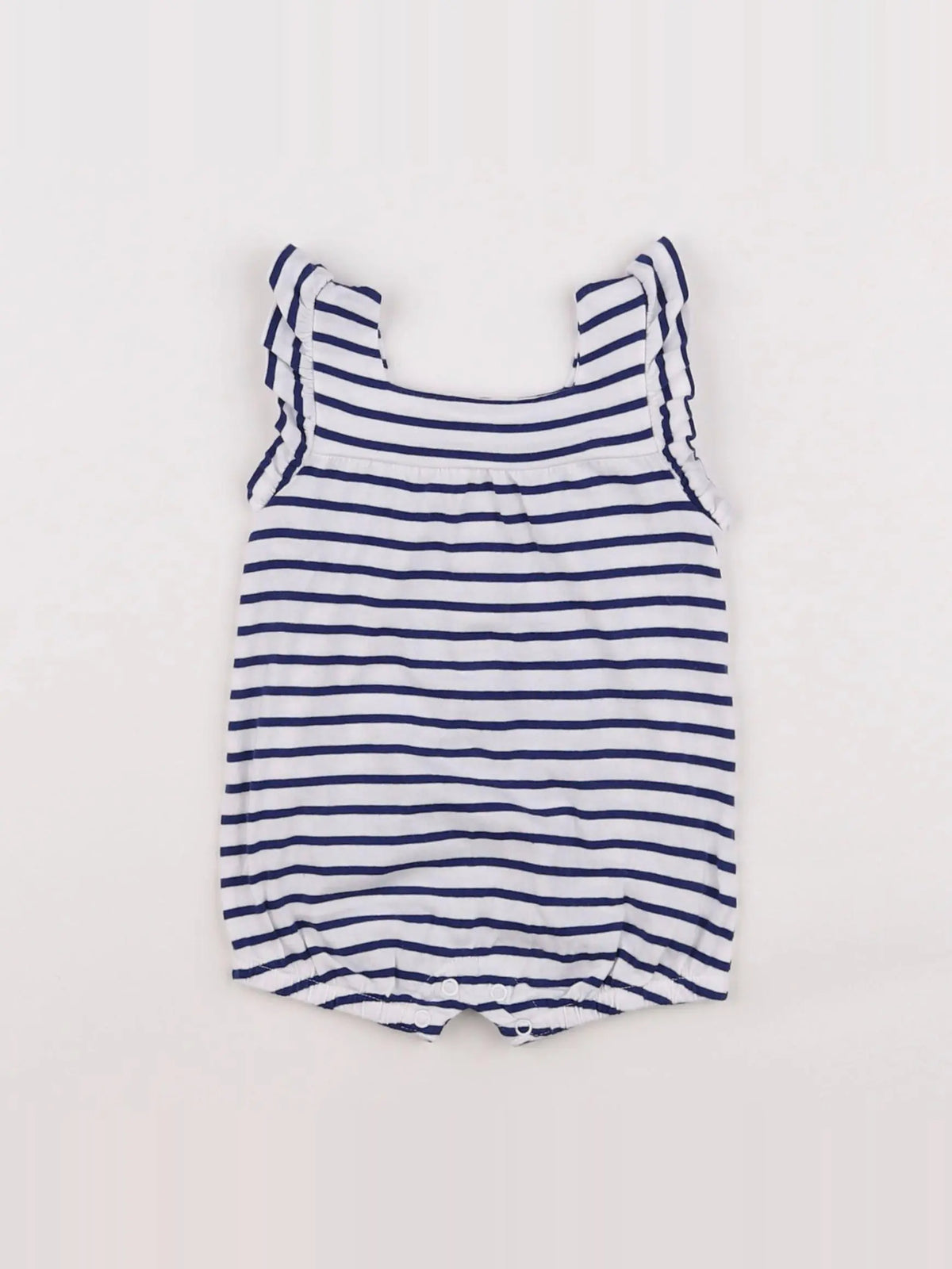 Vertbaudet - combinaison blanc, bleu - 3 mois