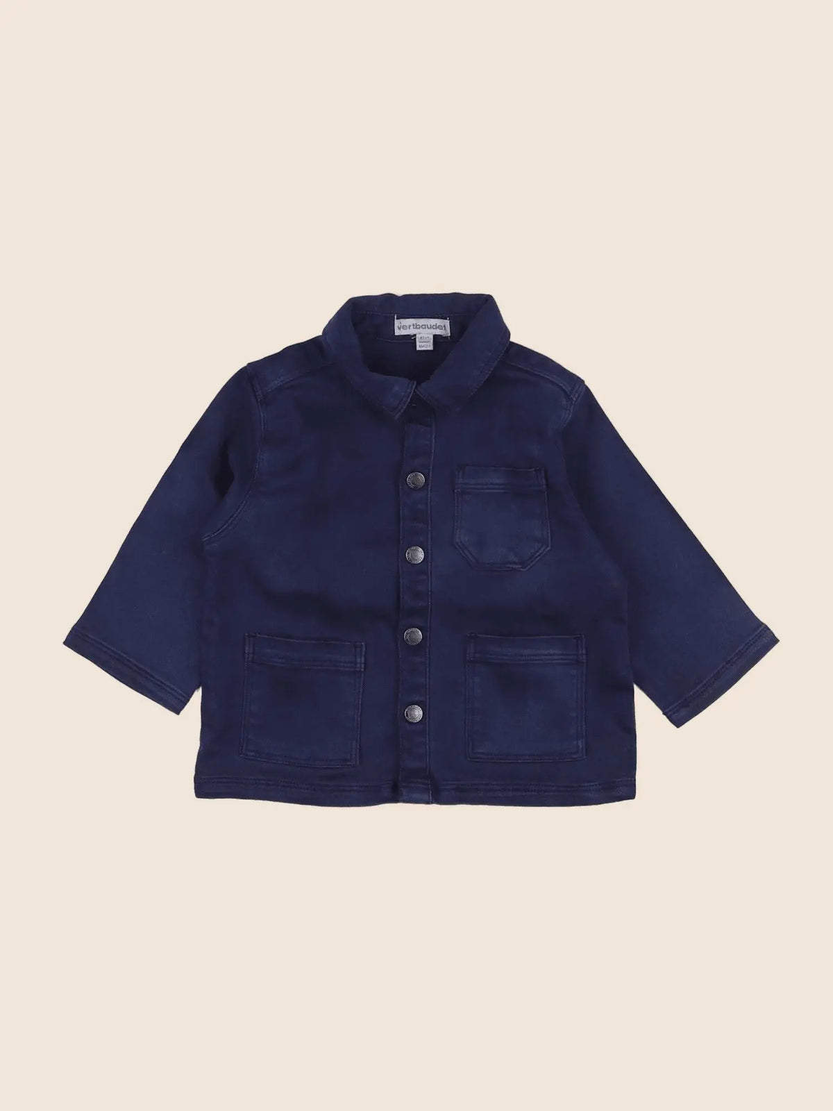Vertbaudet - chemise bleu - 6 mois