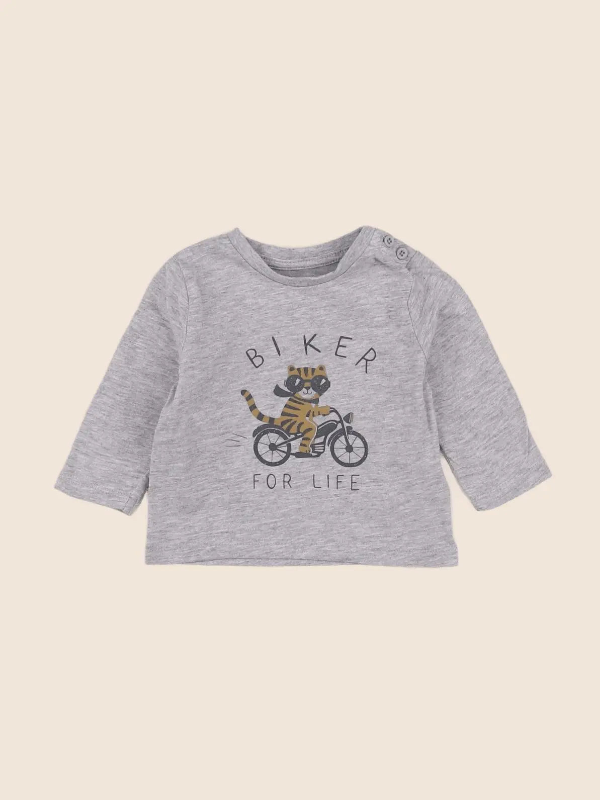 Vertbaudet - tee-shirt gris - 3 mois