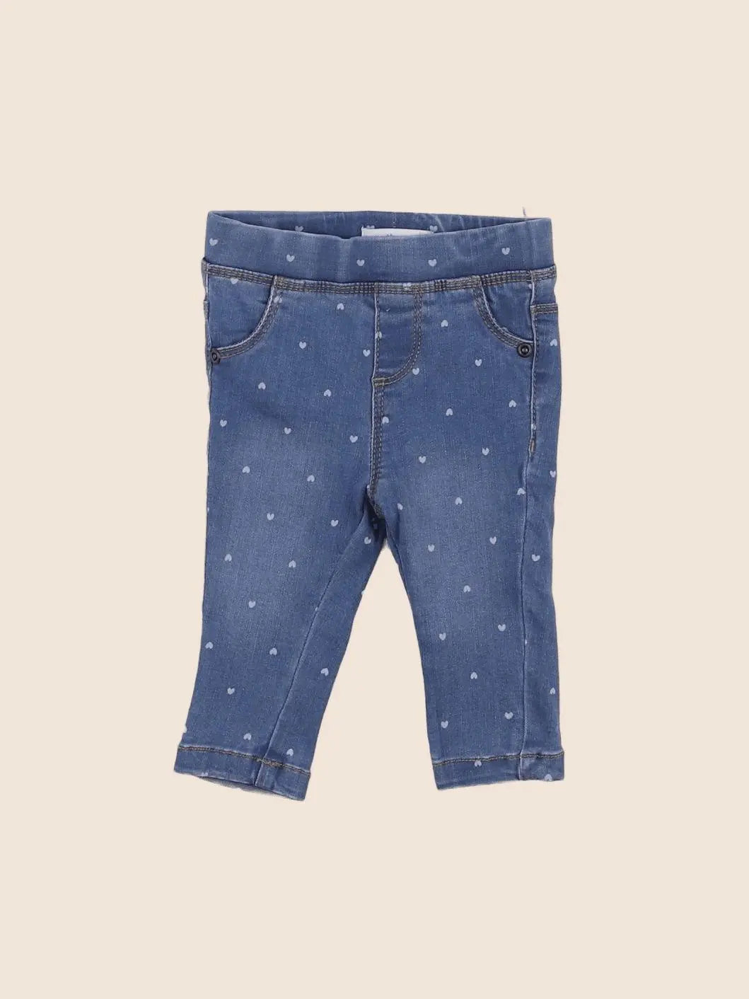 Vertbaudet - jegging bleu - 3 mois