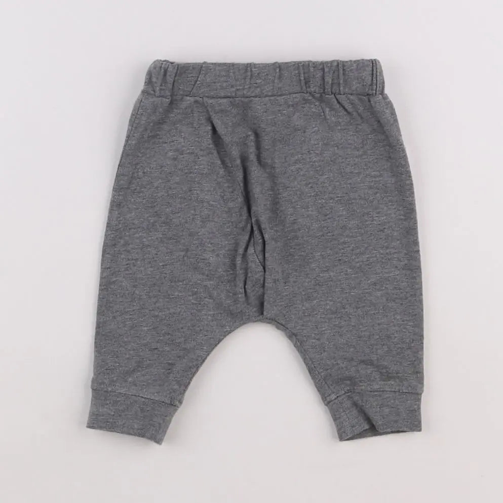 Vertbaudet - sarouel gris - 3 mois