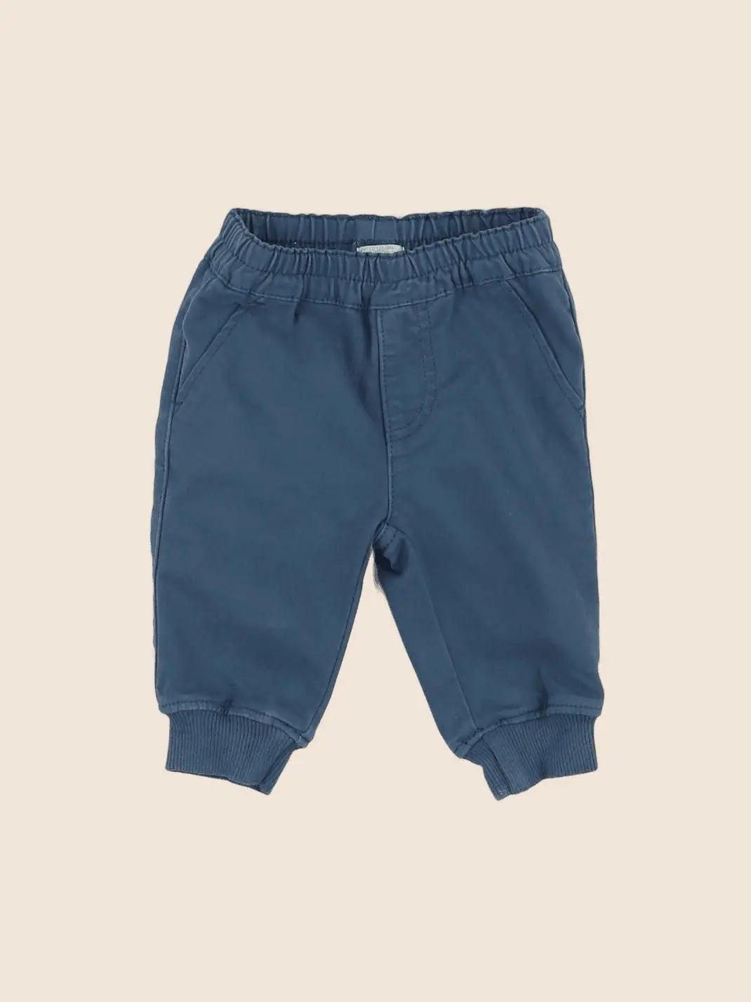 Benetton - pantalon bleu - 3/6 mois