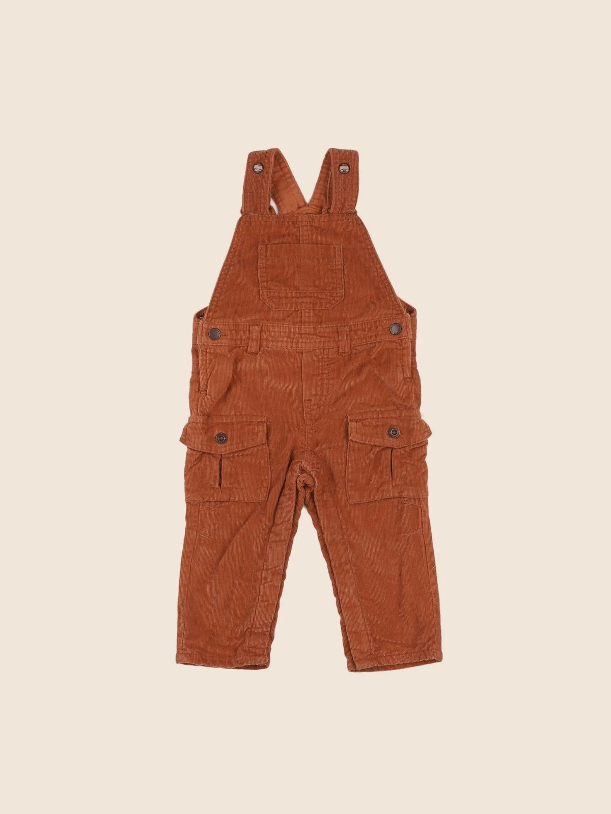 Vertbaudet - salopette marron - 9 mois