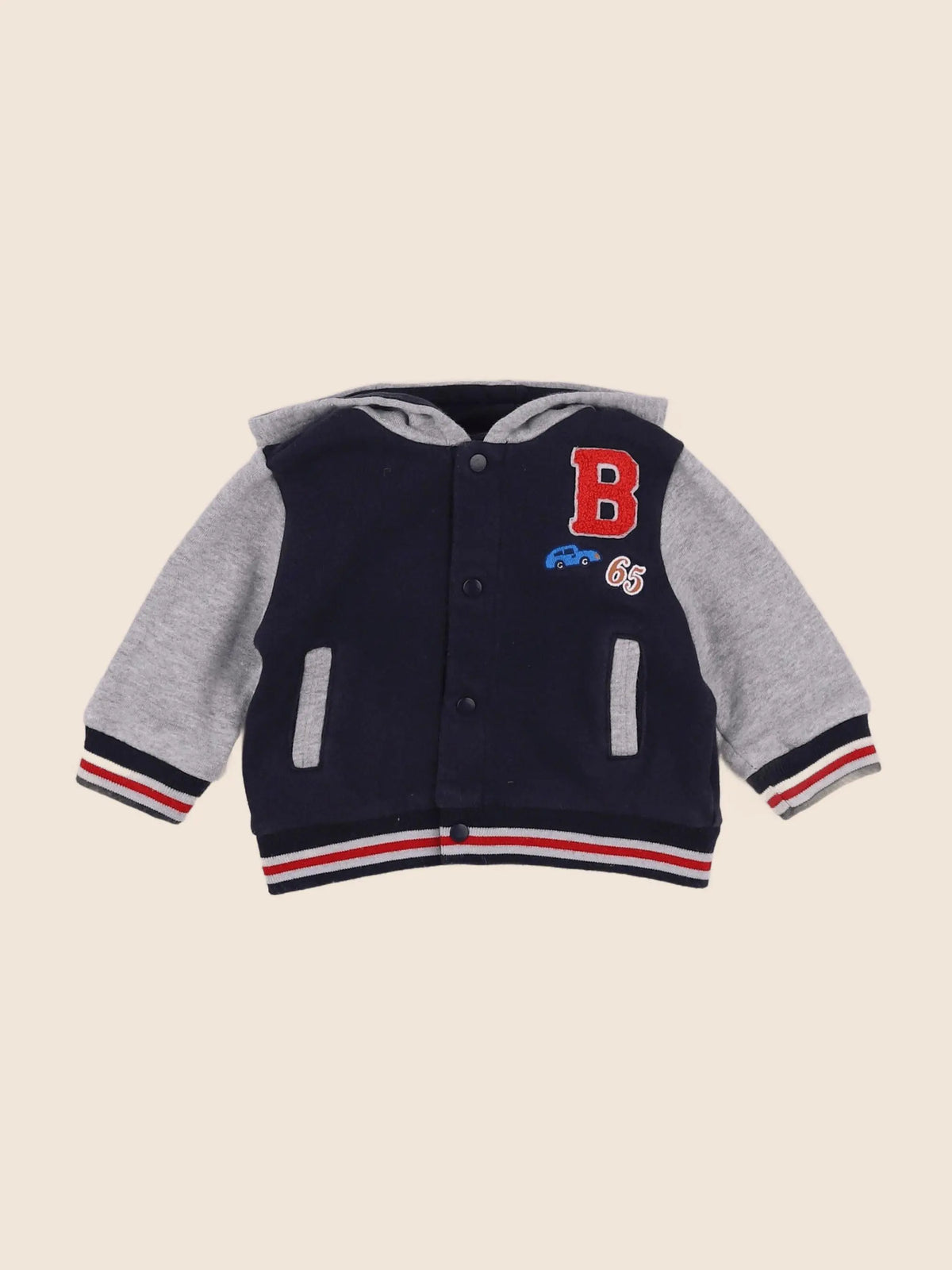 Boutchou - sweat bleu - 6 mois