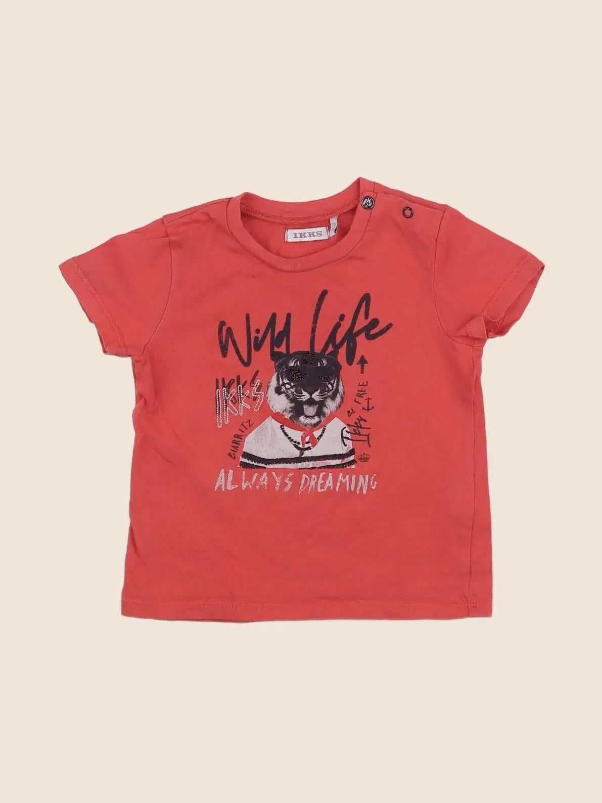 IKKS - tee-shirt rose - 12 mois