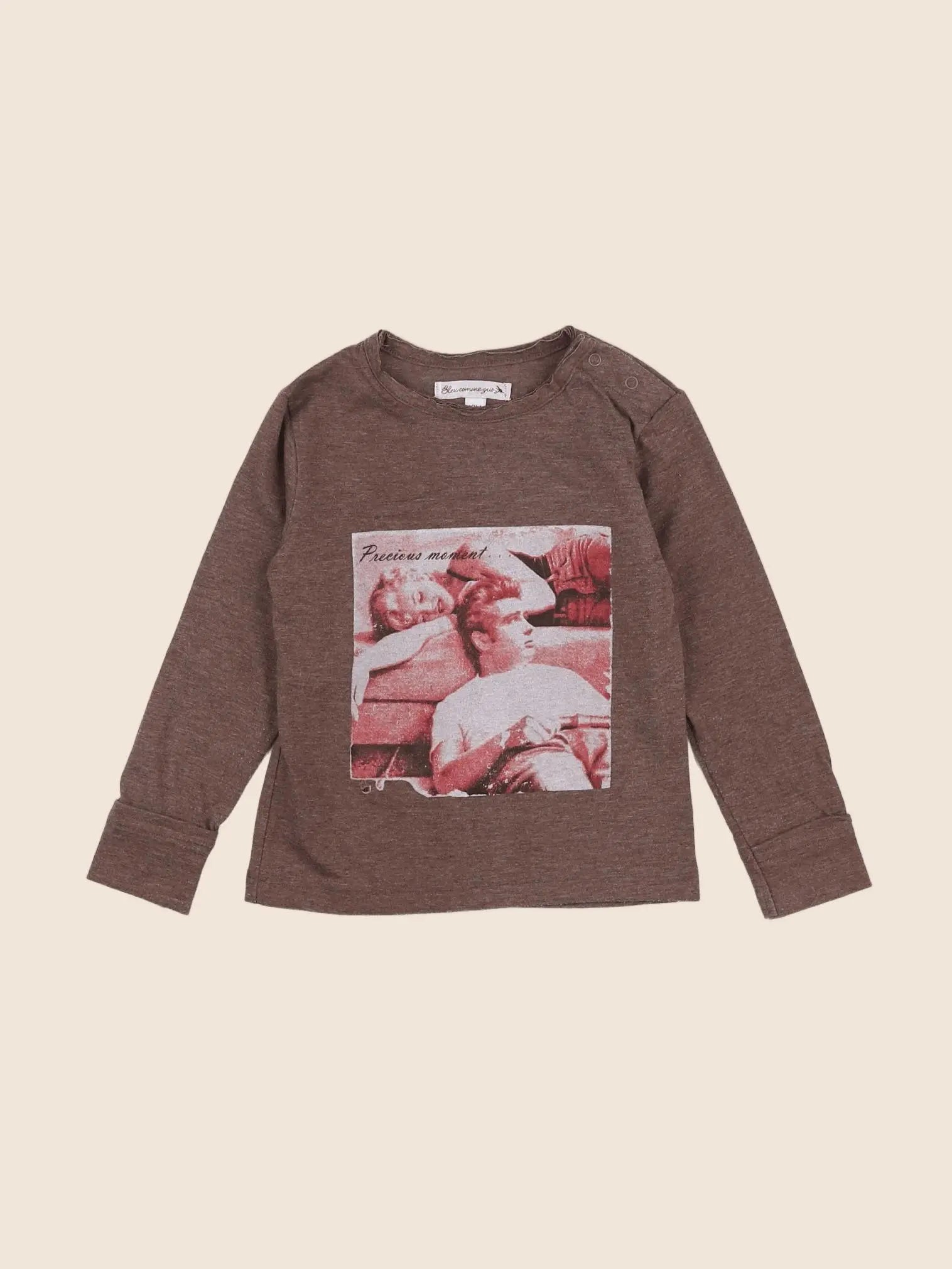 Bleu Comme Gris - tee-shirt marron - 18 mois
