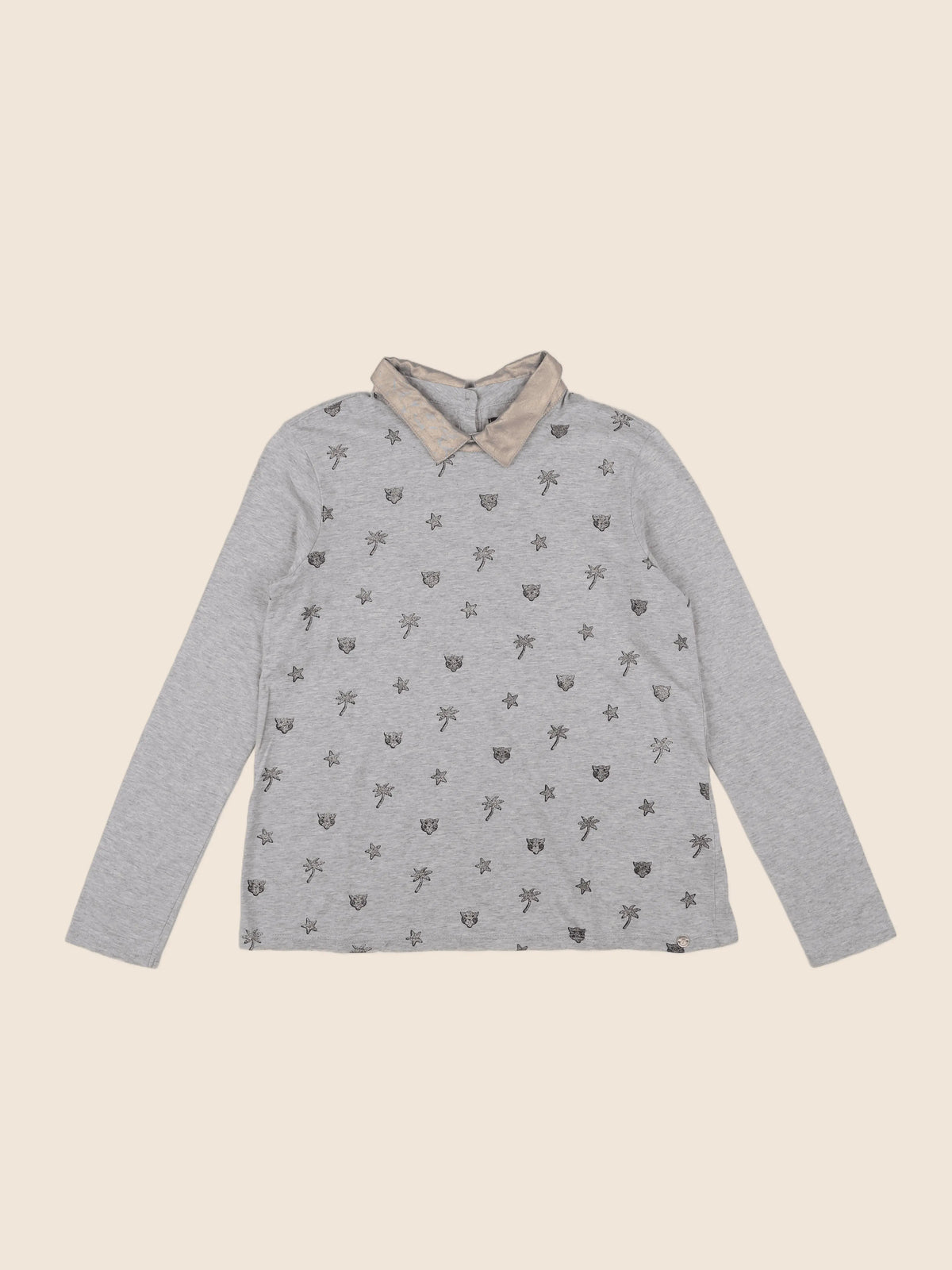 IKKS - tee-shirt gris - 12 ans