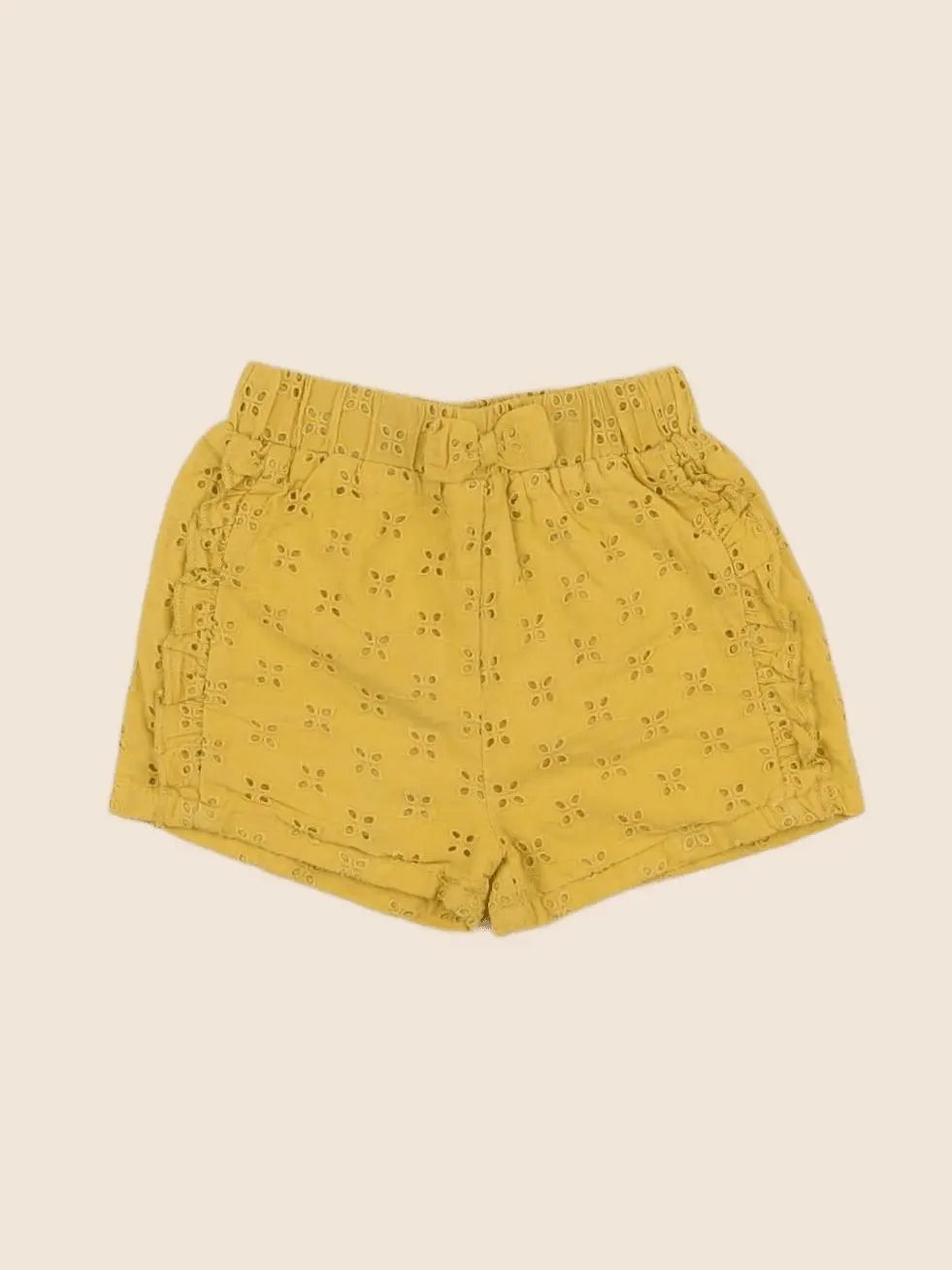 Vertbaudet - short jaune - 12 mois