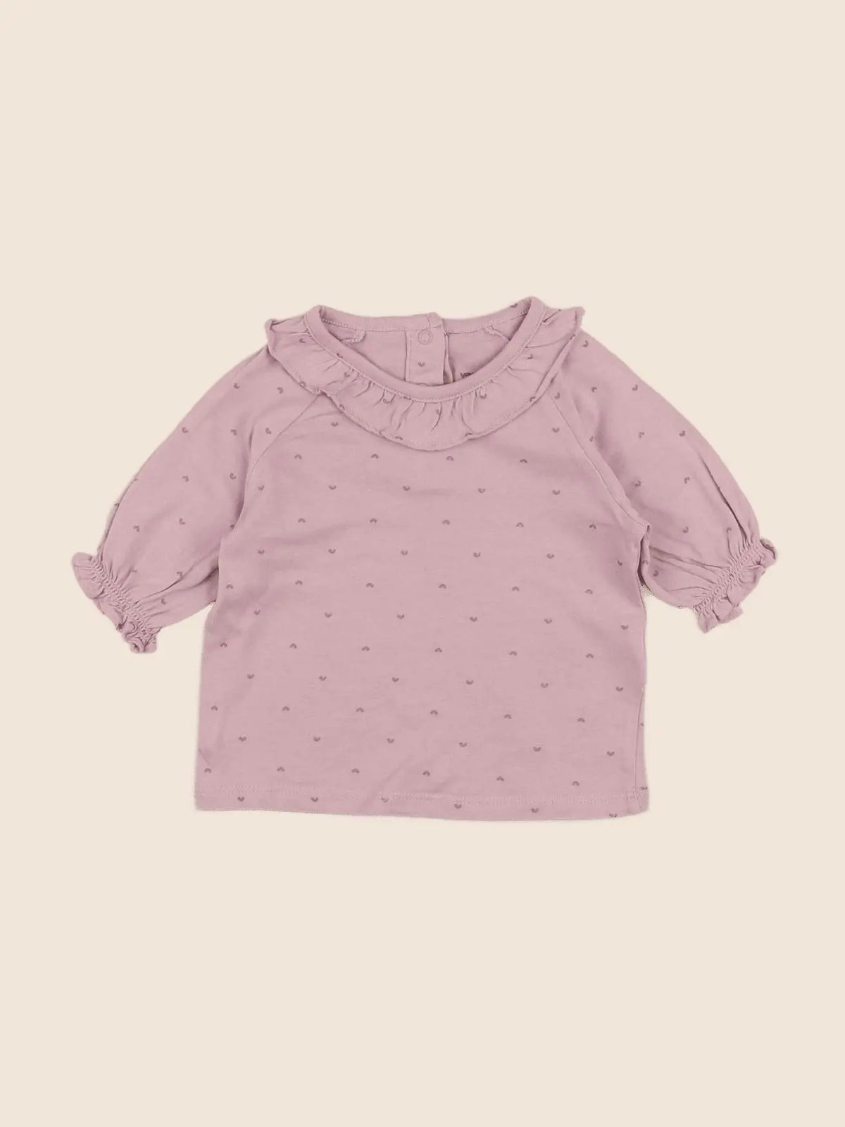Vertbaudet - tee-shirt violet - 12 mois