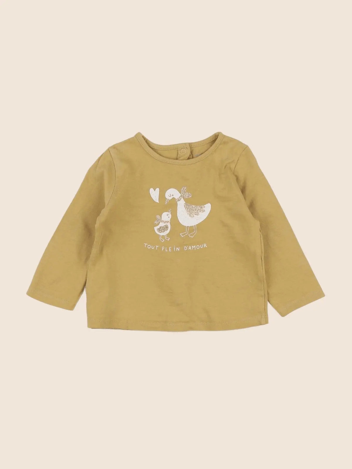 Vertbaudet - tee-shirt jaune - 9 mois