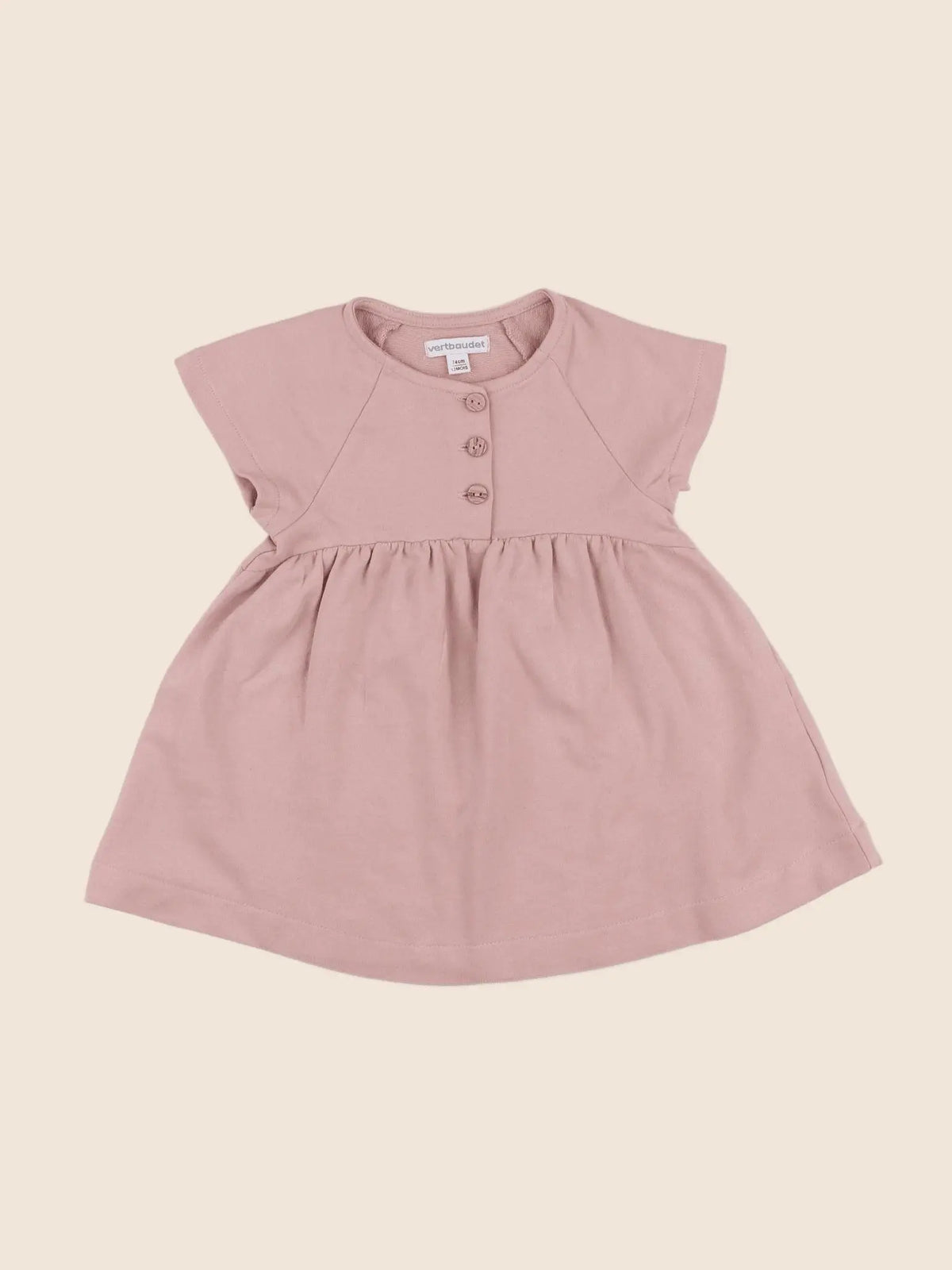 Vertbaudet - robe rose - 12 mois