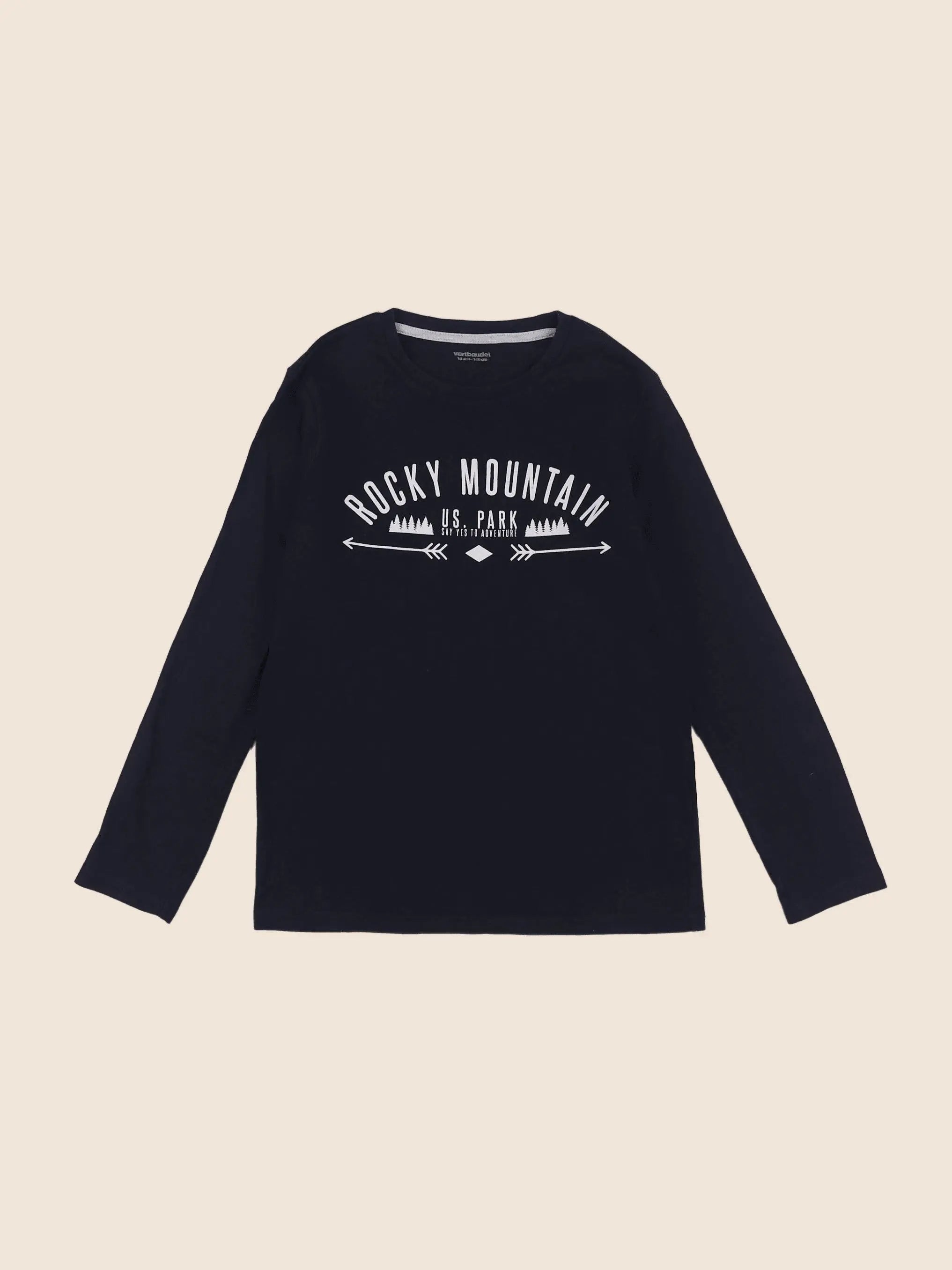 Vertbaudet - tee-shirt bleu - 10 ans