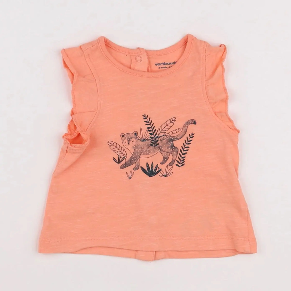 Vertbaudet - tee-shirt rose - 3 mois