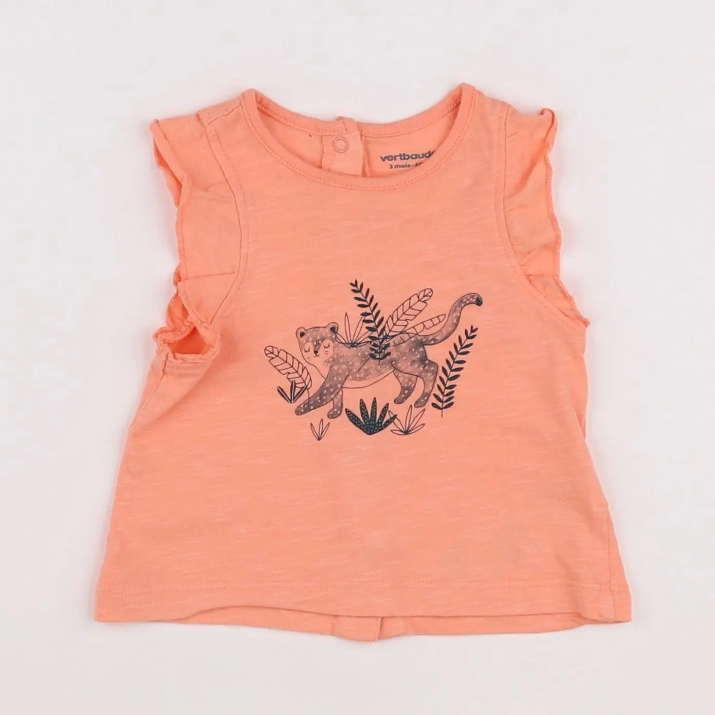 Vertbaudet - tee-shirt rose - 3 mois