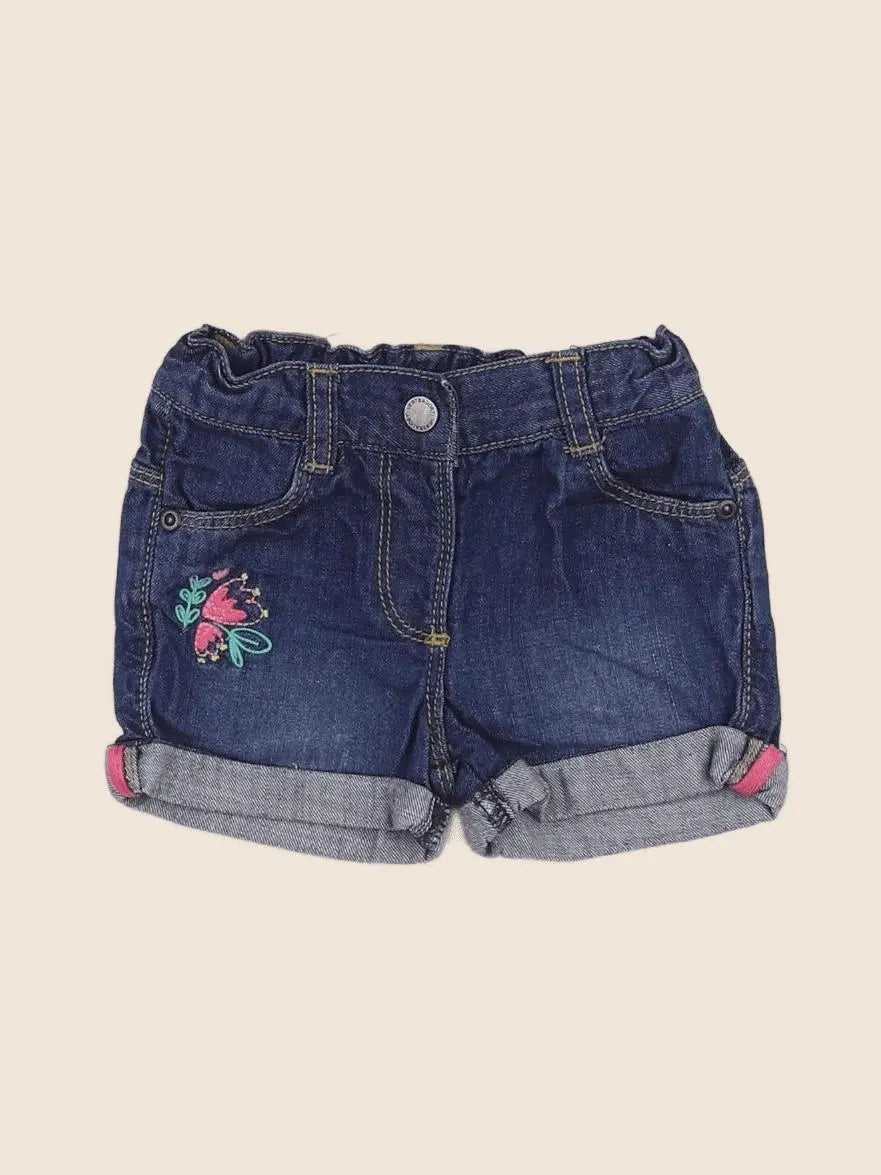 Vertbaudet - short bleu - 6 mois