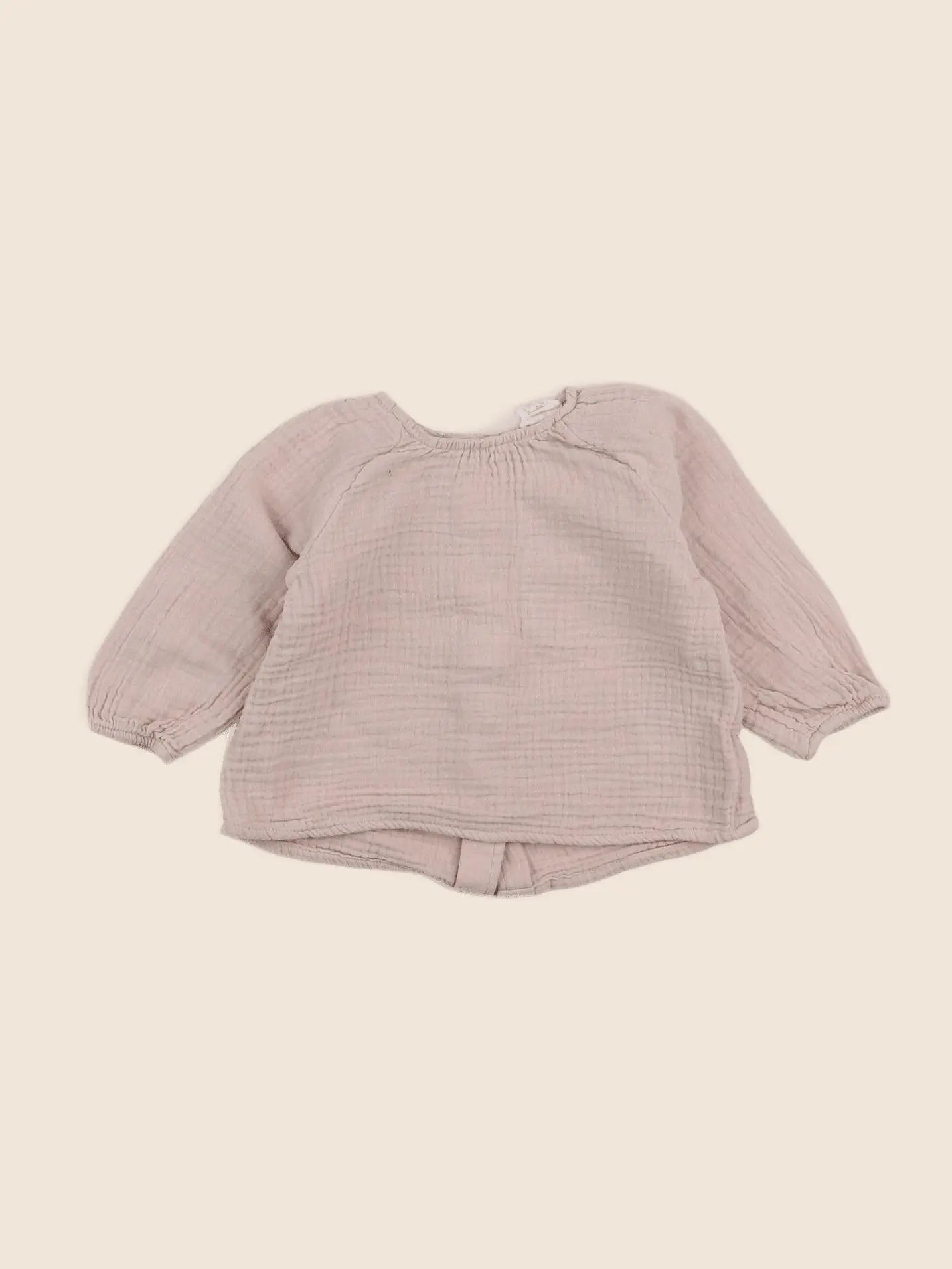 H&M - blouse rose - 3/6 mois