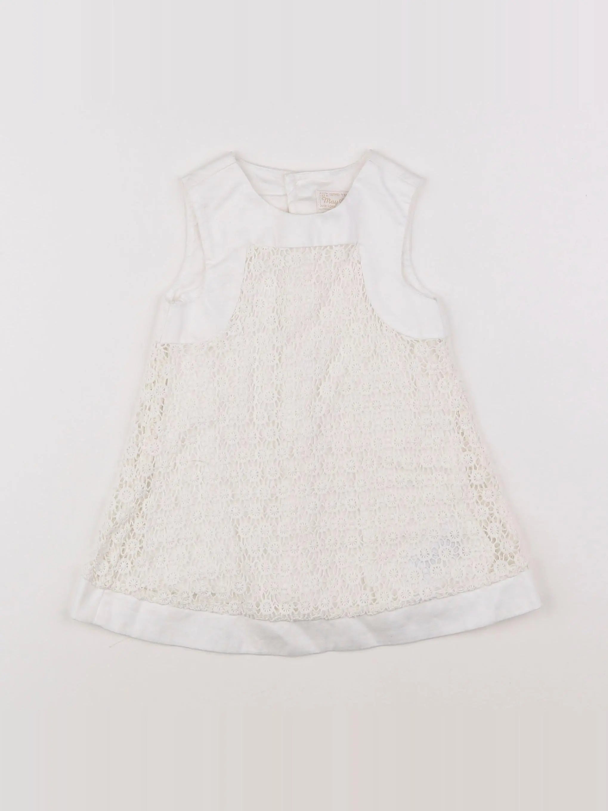 Mayoral - robe blanc - 12 mois