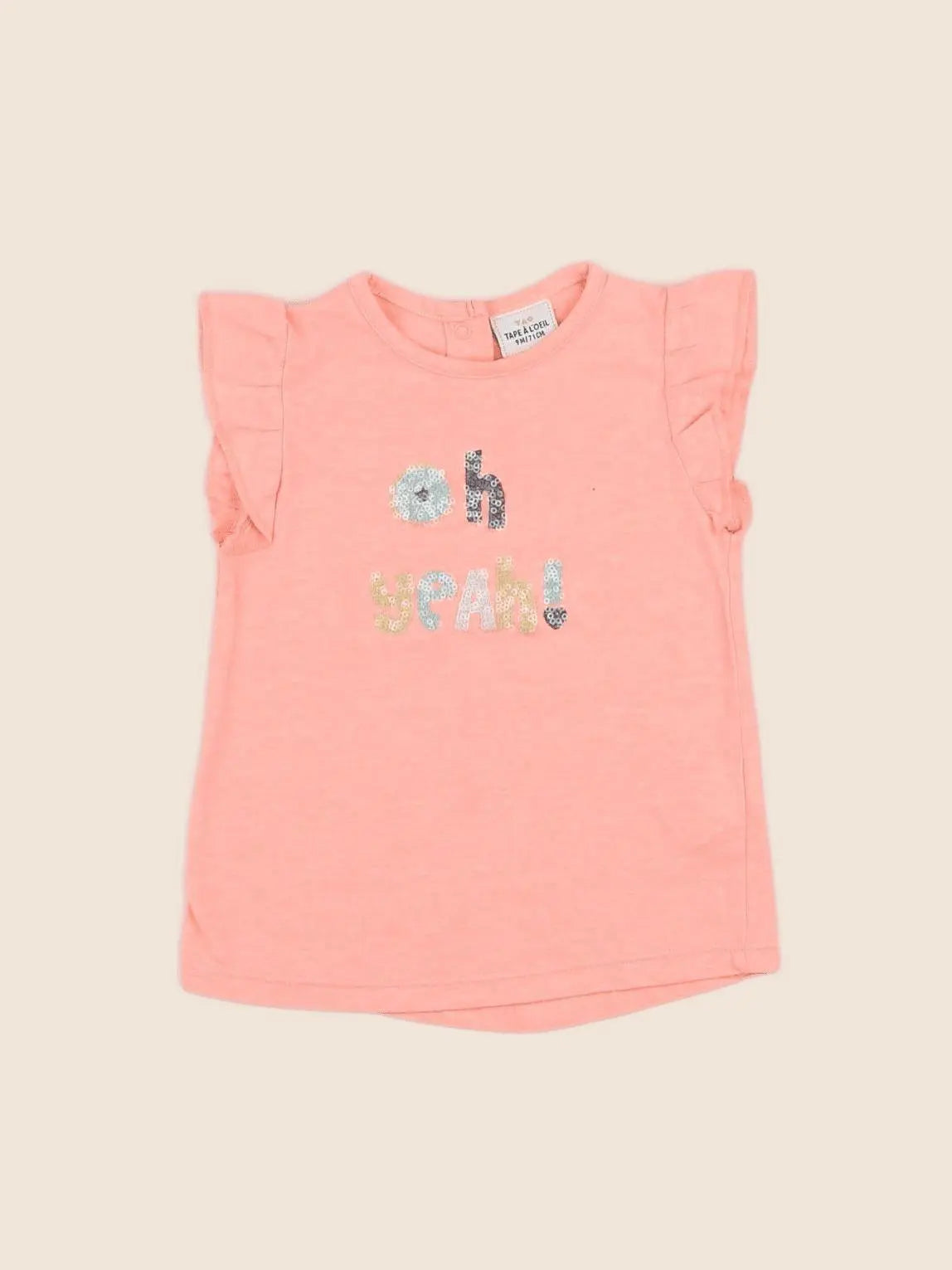 Tape à l'oeil - tee-shirt rose - 9 mois