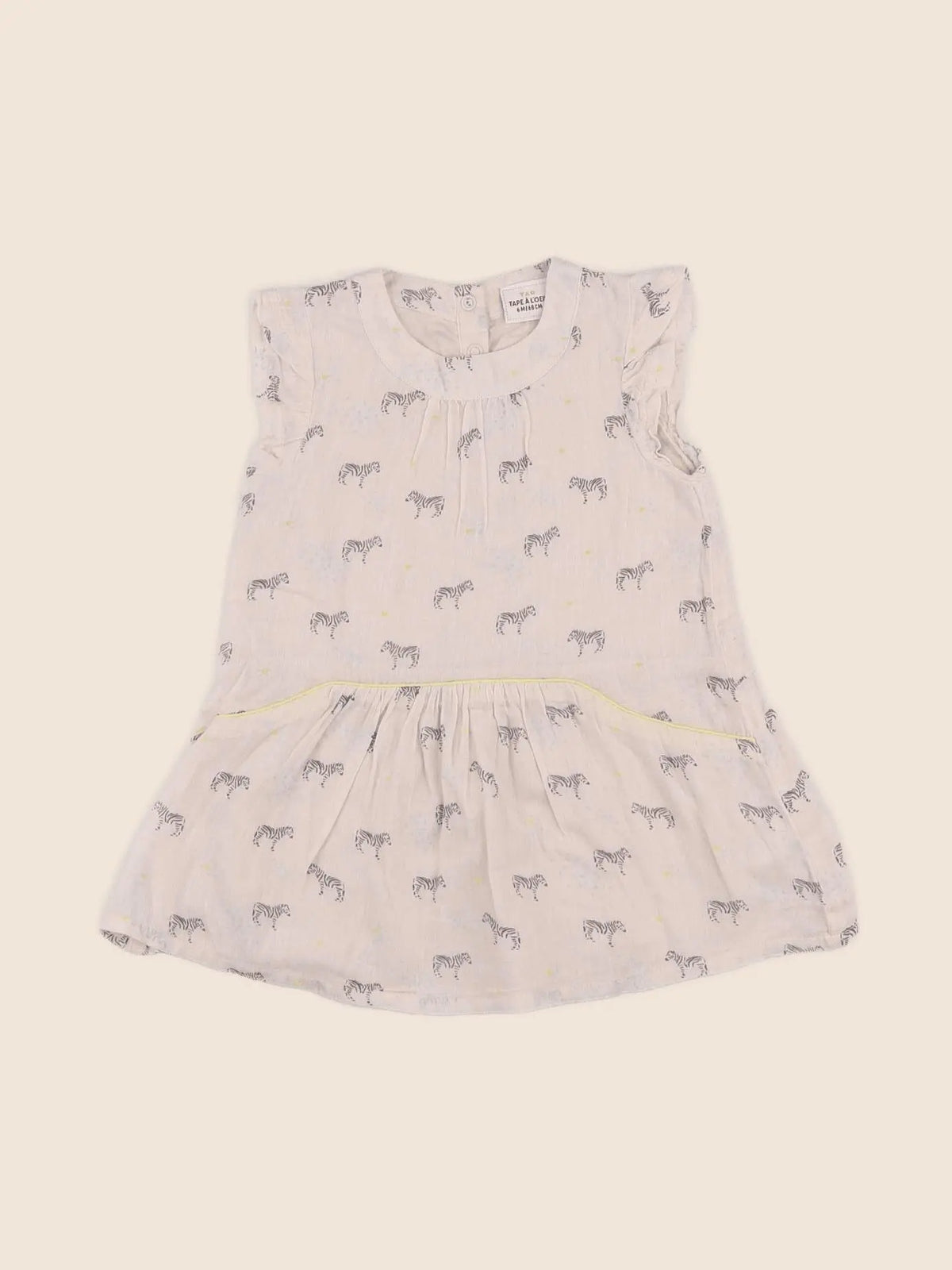 Tape à l'oeil - robe beige - 6 mois