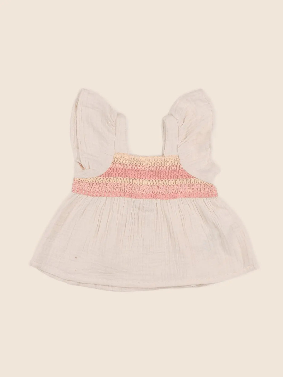 Vertbaudet - blouse beige - 3 mois