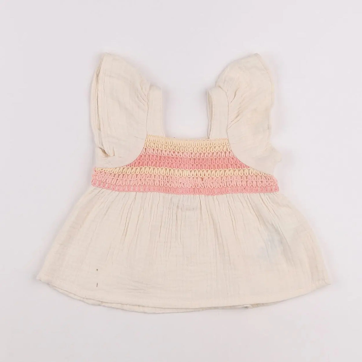 Vertbaudet - blouse beige - 3 mois