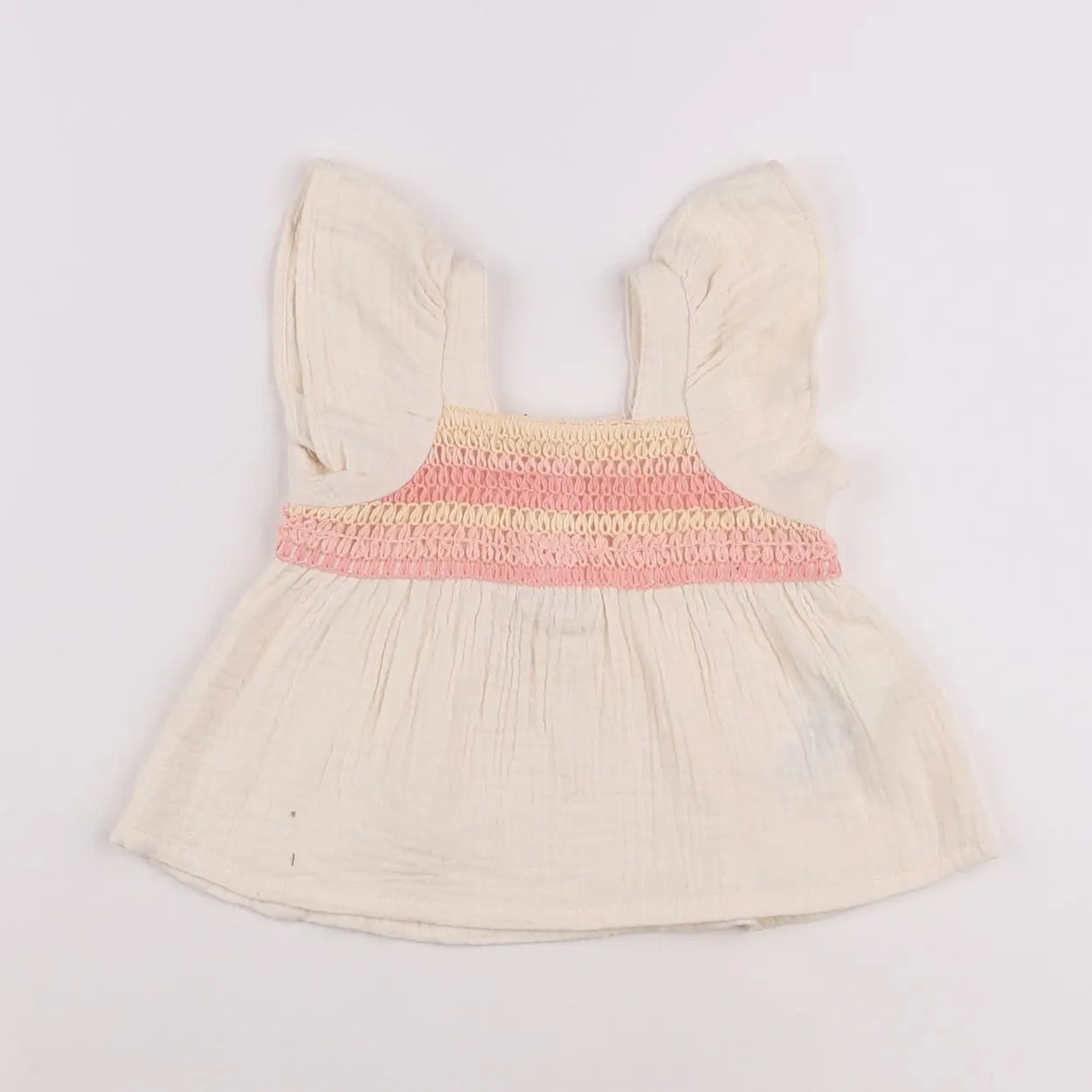 Vertbaudet - blouse beige - 3 mois