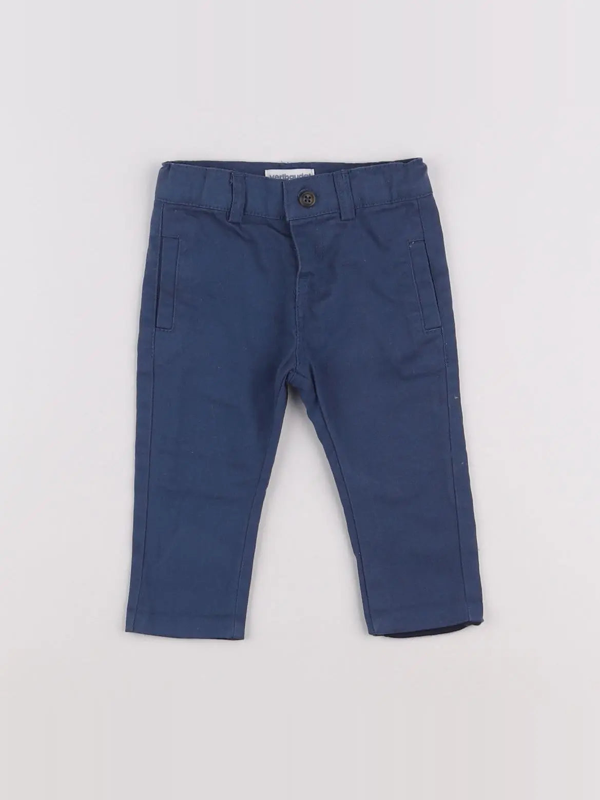 Vertbaudet - pantalon bleu - 3 mois