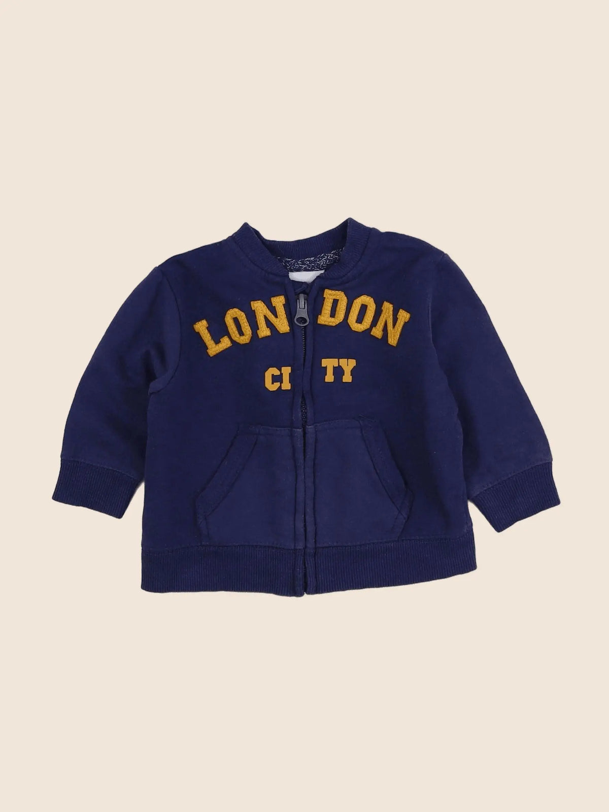 Zara - sweat bleu - 3/6 mois