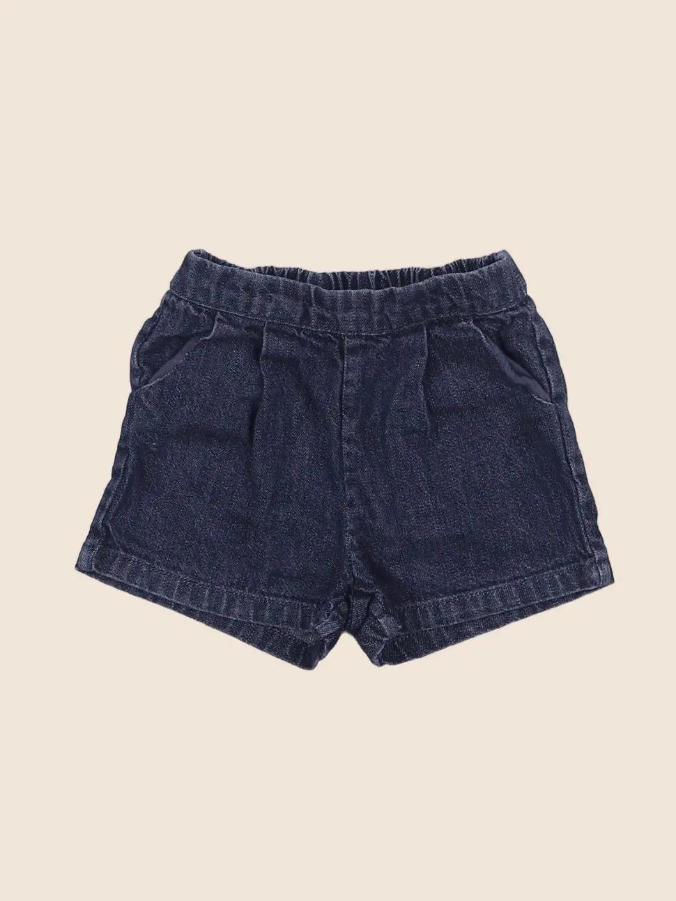Natalys - short bleu - 12 mois