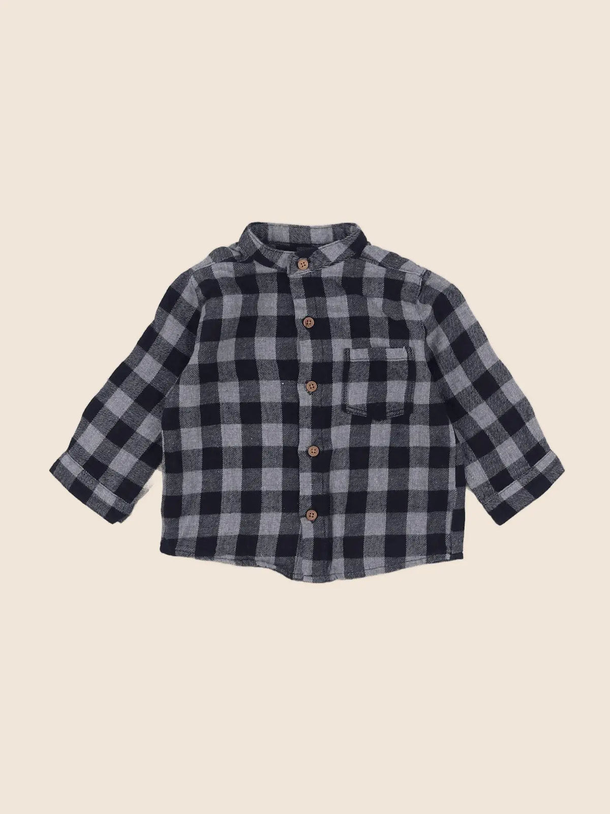 Boutchou - chemise bleu - 6 mois