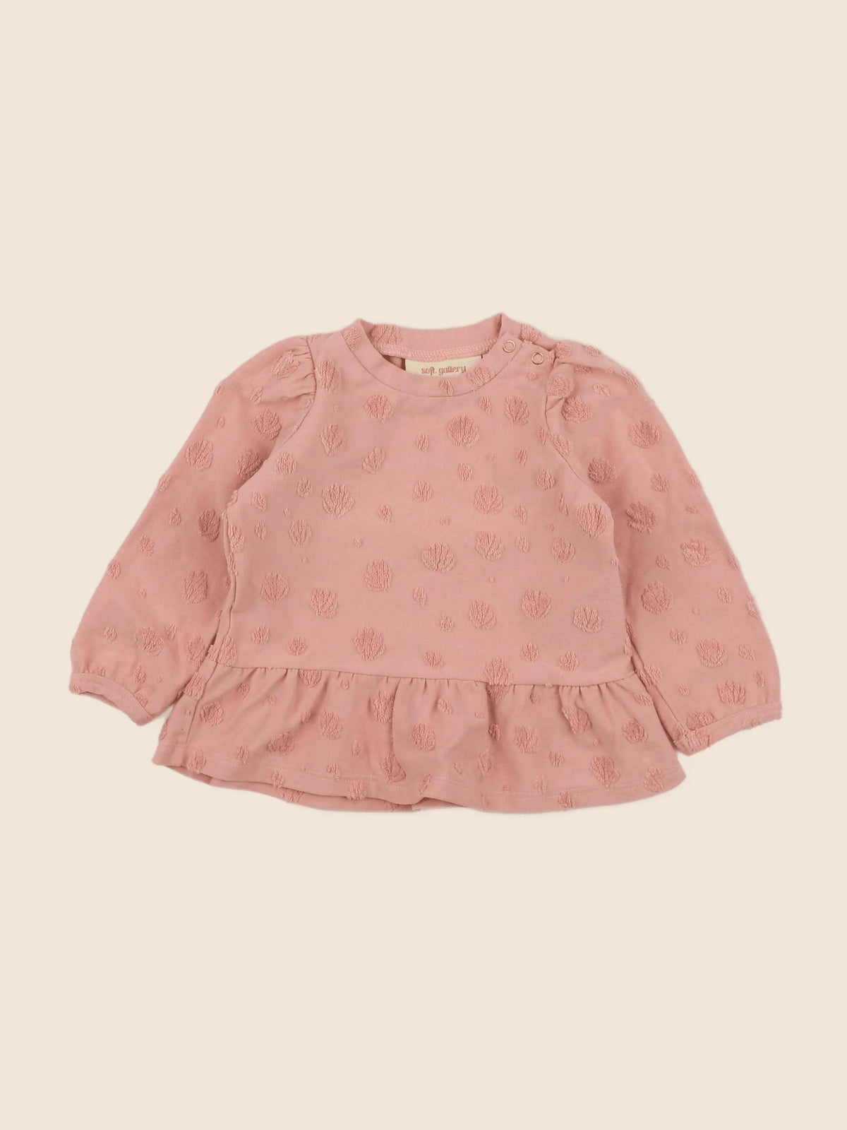 Soft Gallery - tee-shirt rose - 6 mois