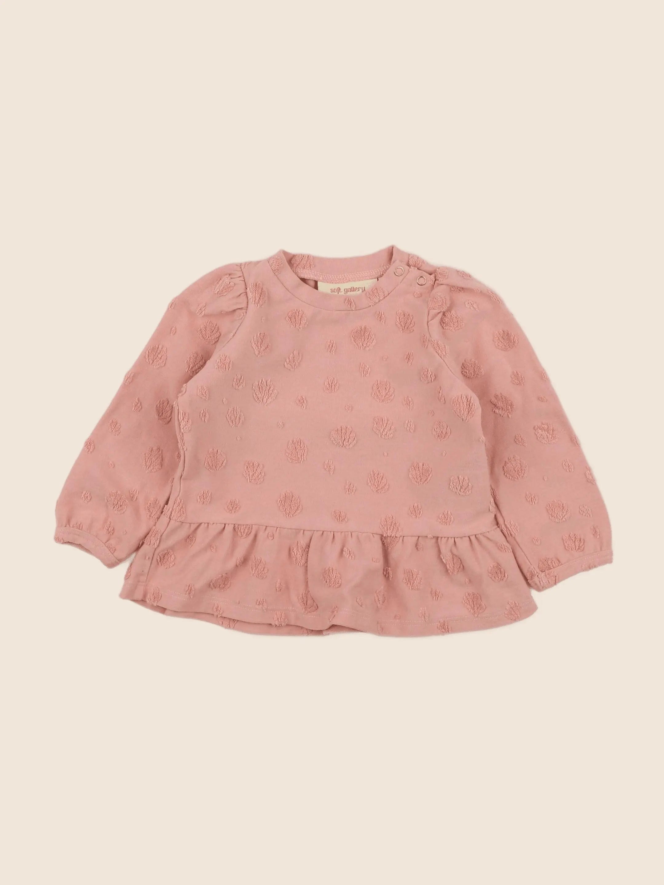 Soft Gallery - tee-shirt rose - 6 mois
