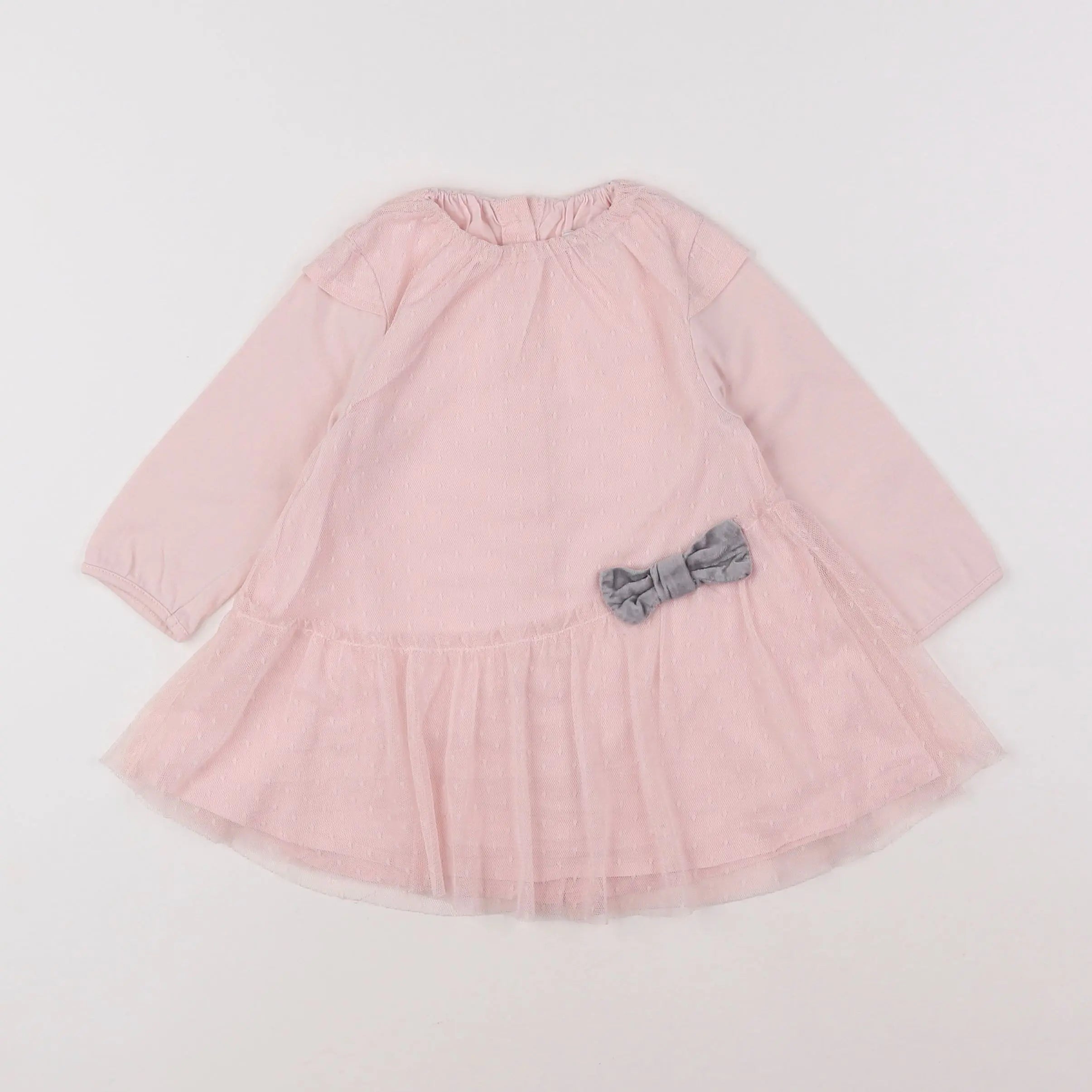 Vertbaudet - robe rose - 12 mois