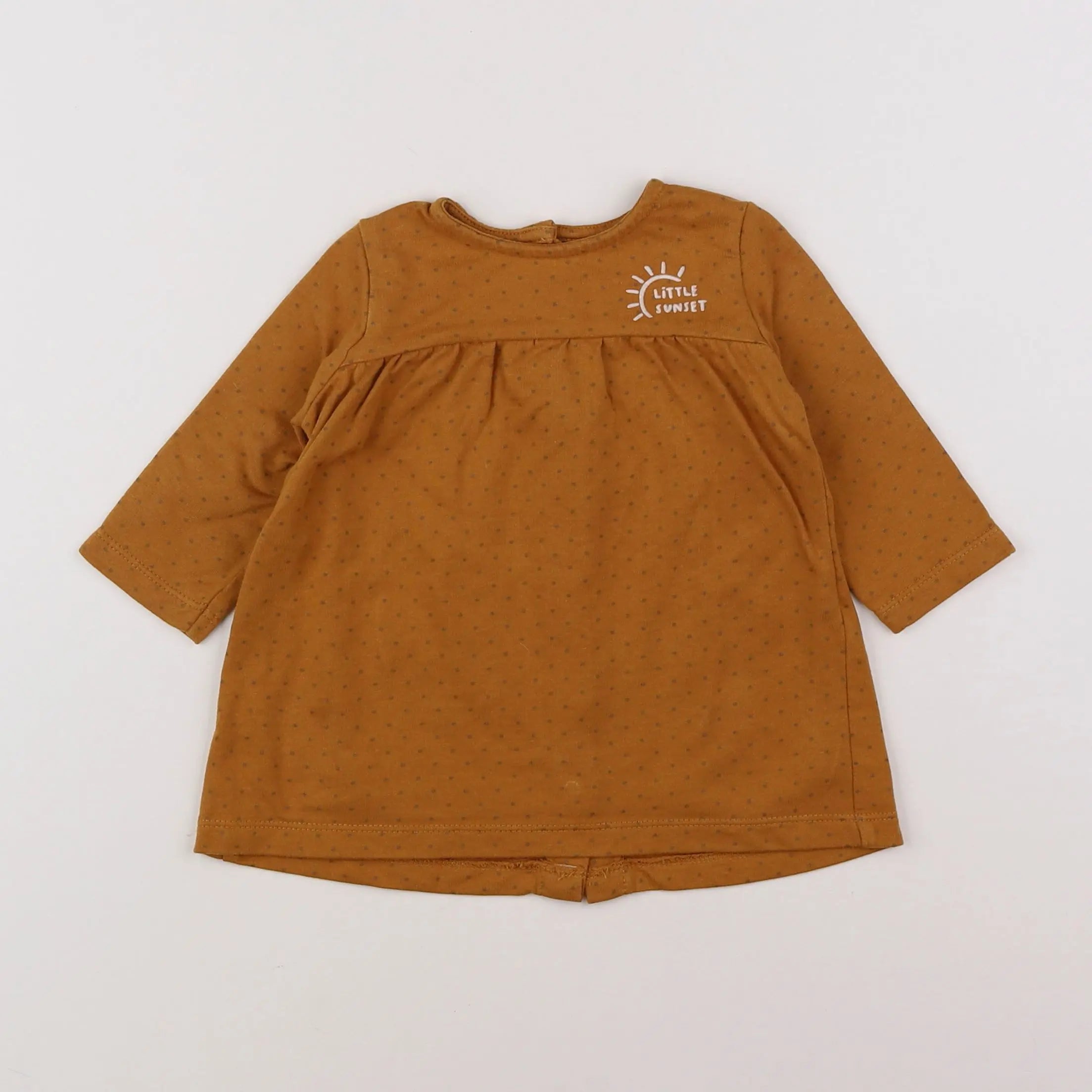 Vertbaudet - robe marron - 6 mois