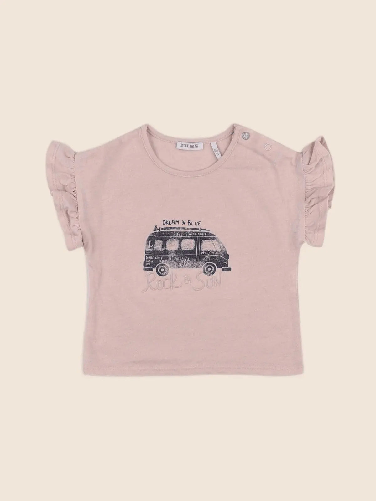 IKKS - tee-shirt rose - 12 mois