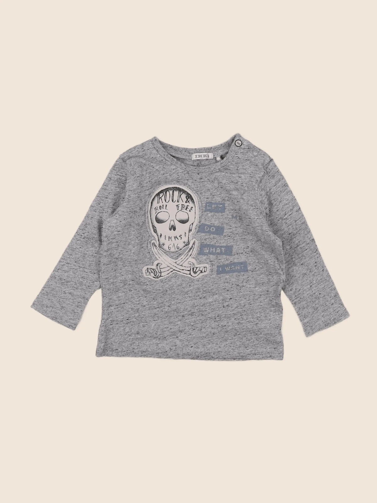 IKKS - tee-shirt gris - 12 mois