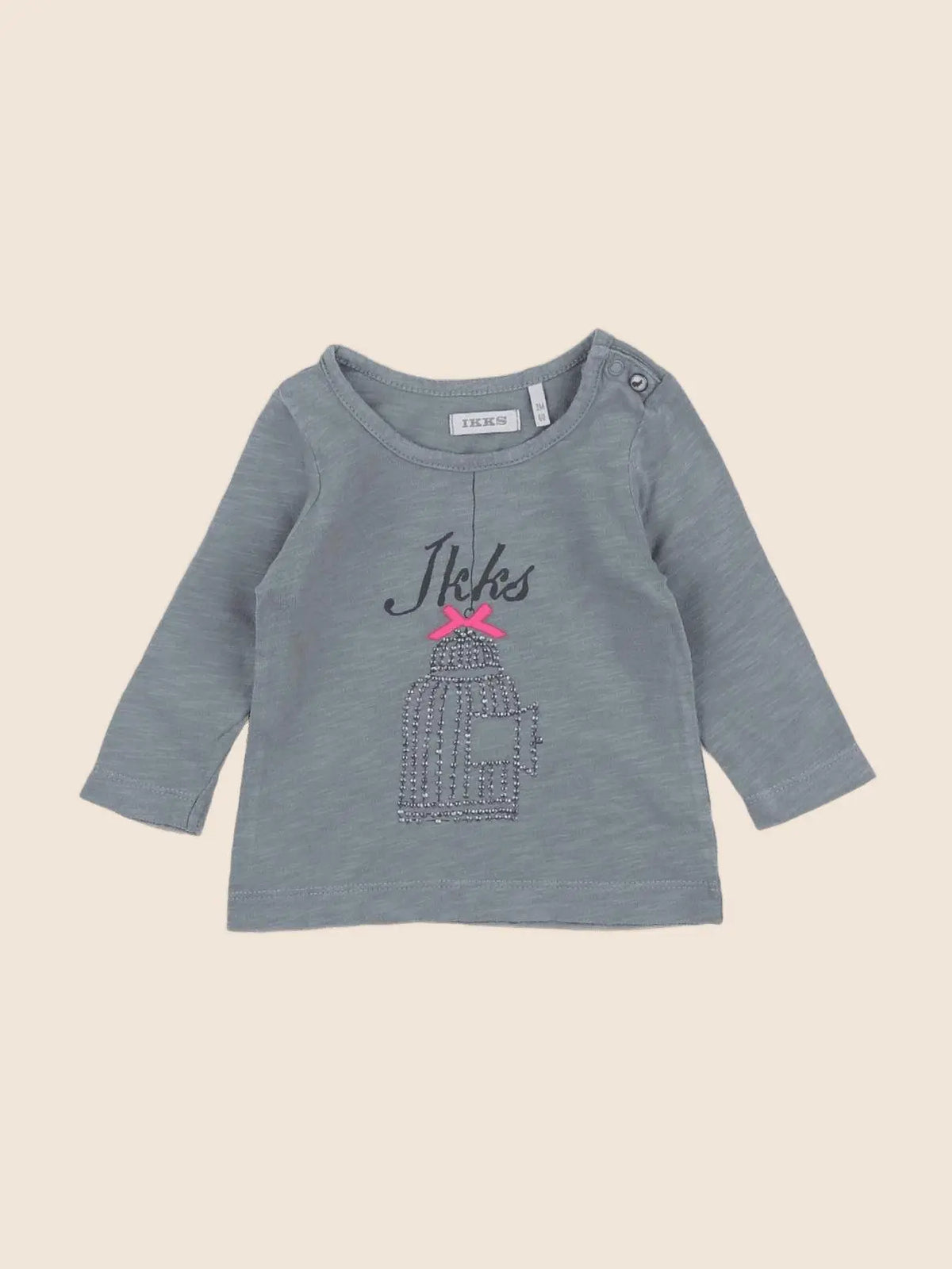 IKKS - tee-shirt vert, bleu - 3 mois