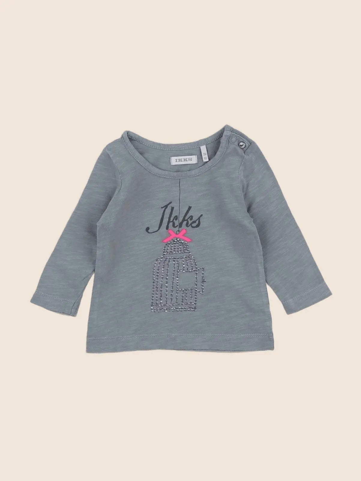 IKKS - tee-shirt vert, bleu - 3 mois