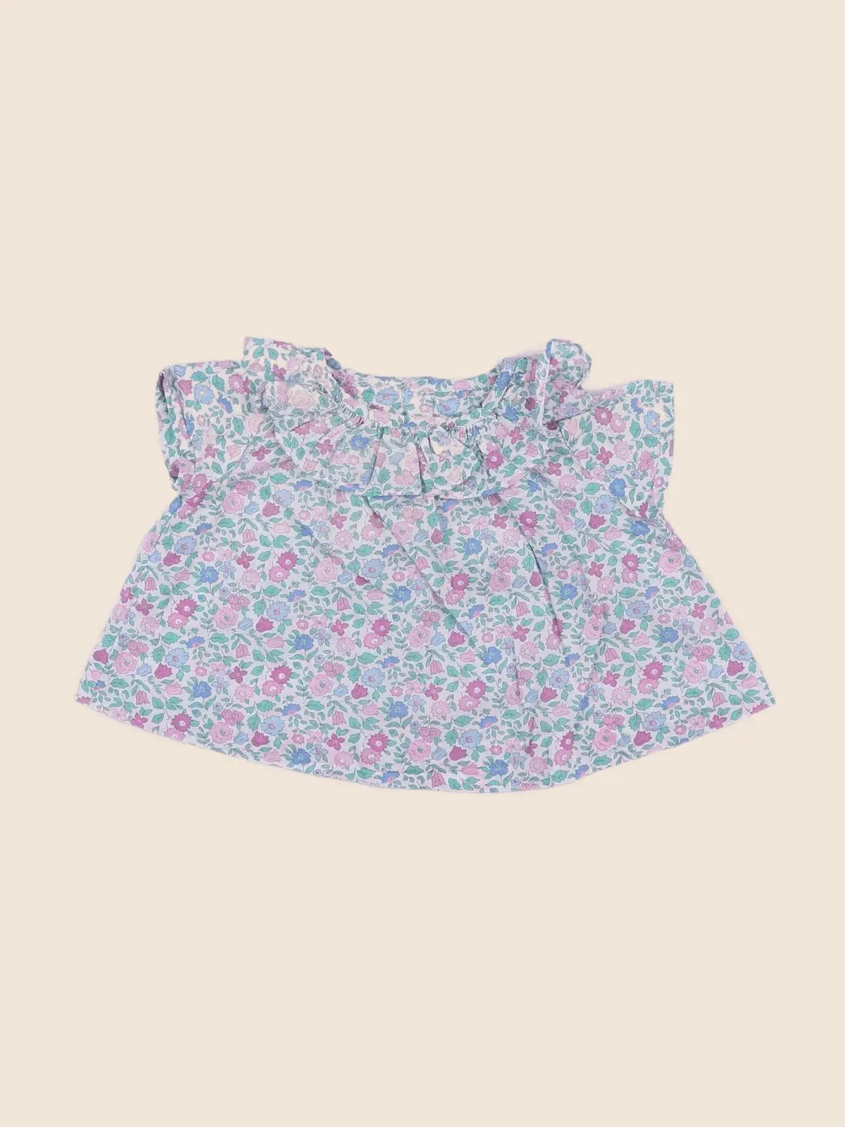 Jacadi - blouse liberty bleu - 3 mois