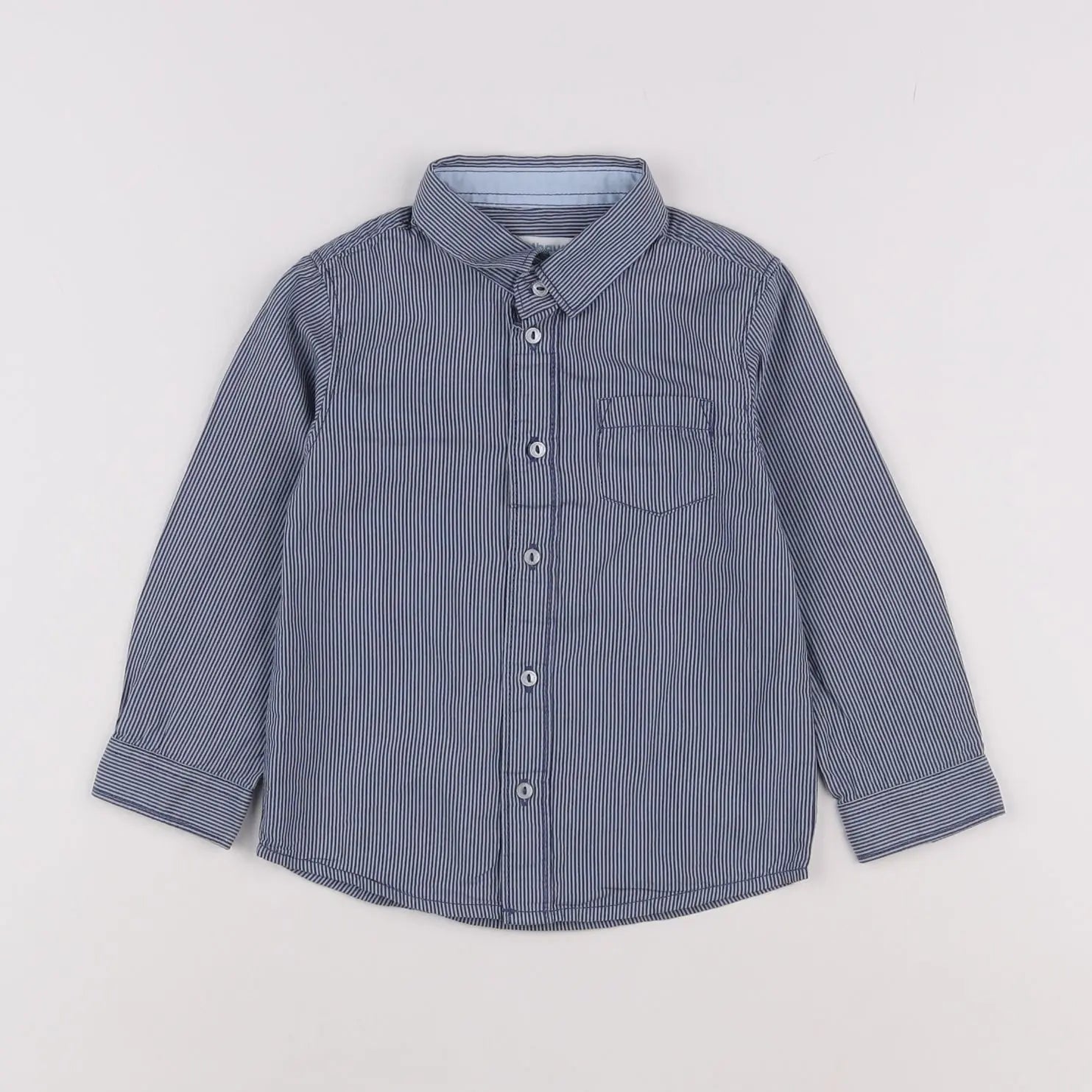 Vertbaudet - chemise bleu - 2 ans