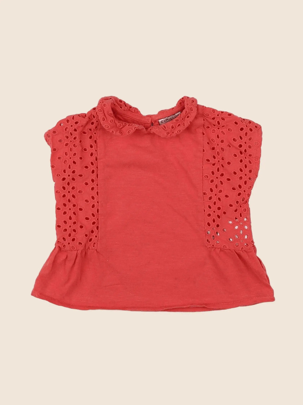 Cyrillus - tee-shirt orange - 9 mois