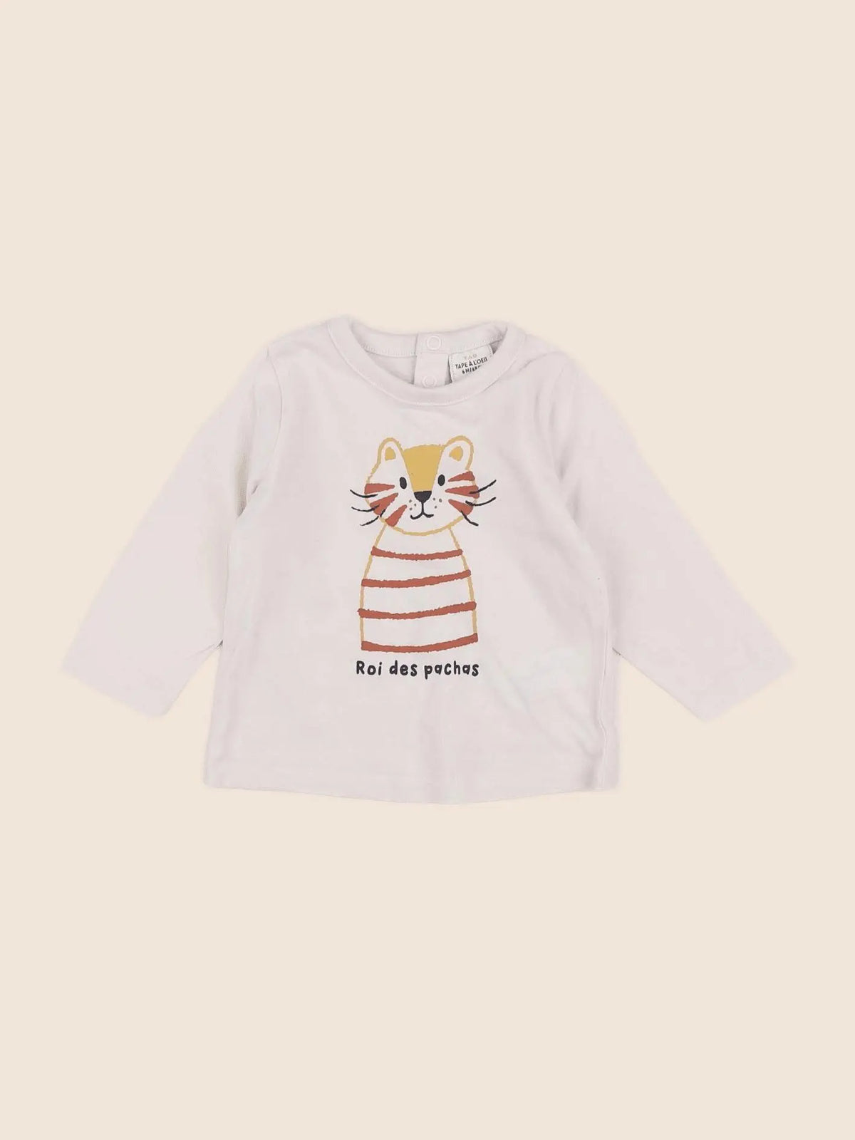 Tape à l'oeil - tee-shirt beige - 6 mois