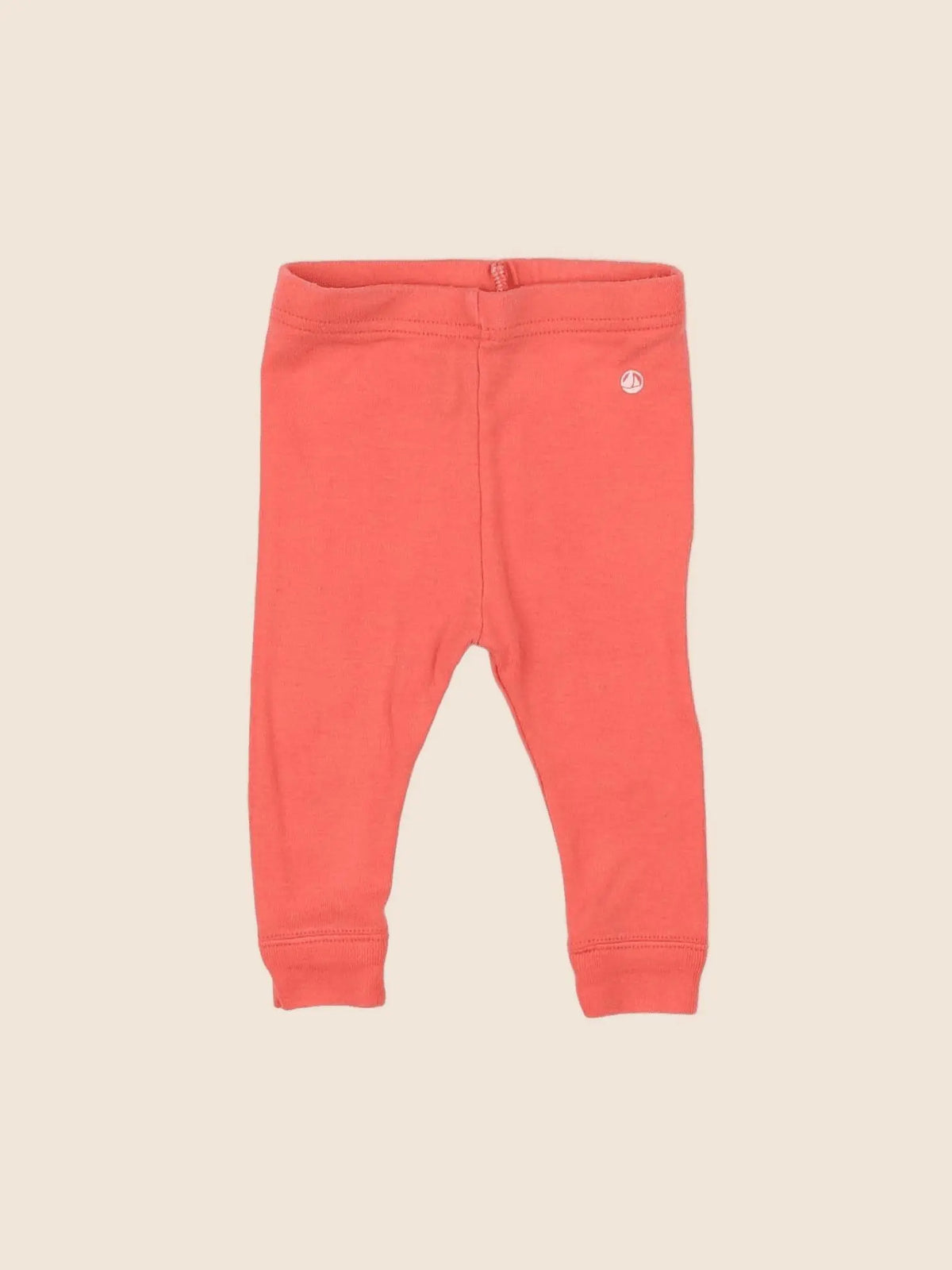 Petit Bateau - legging orange - 3 mois