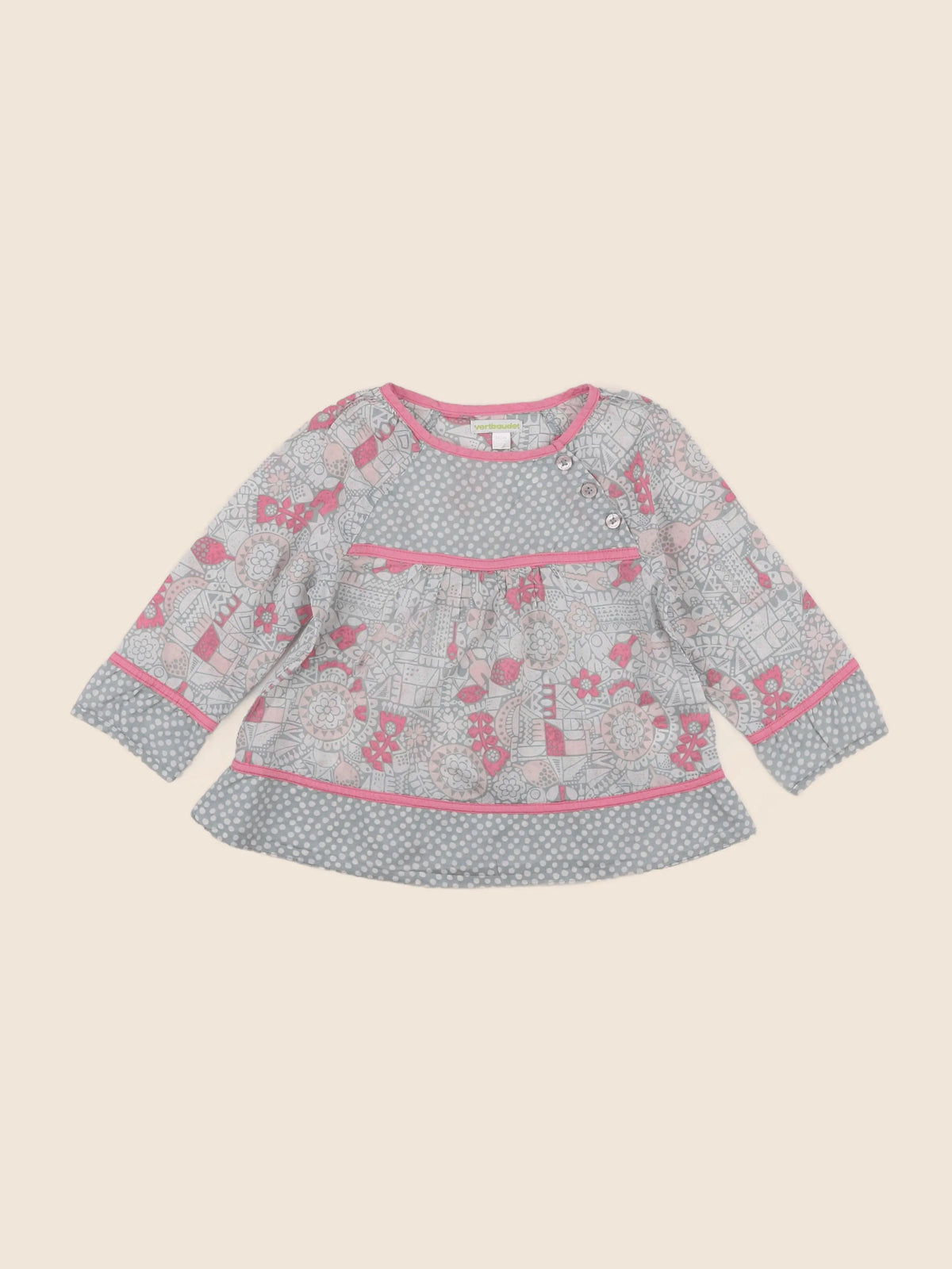 Vertbaudet - blouse multicolore - 3 ans