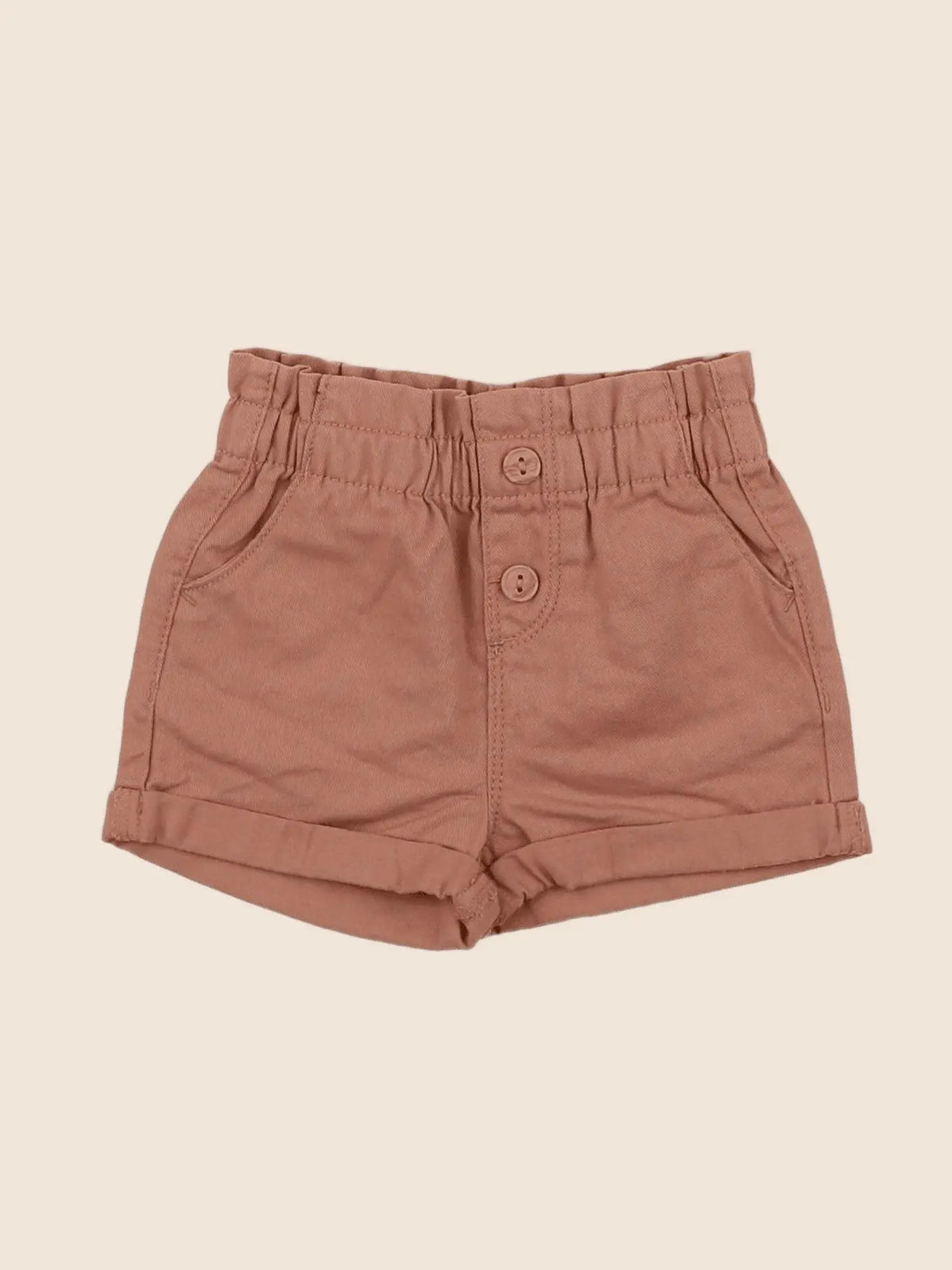 Vertbaudet - short marron - 9 mois