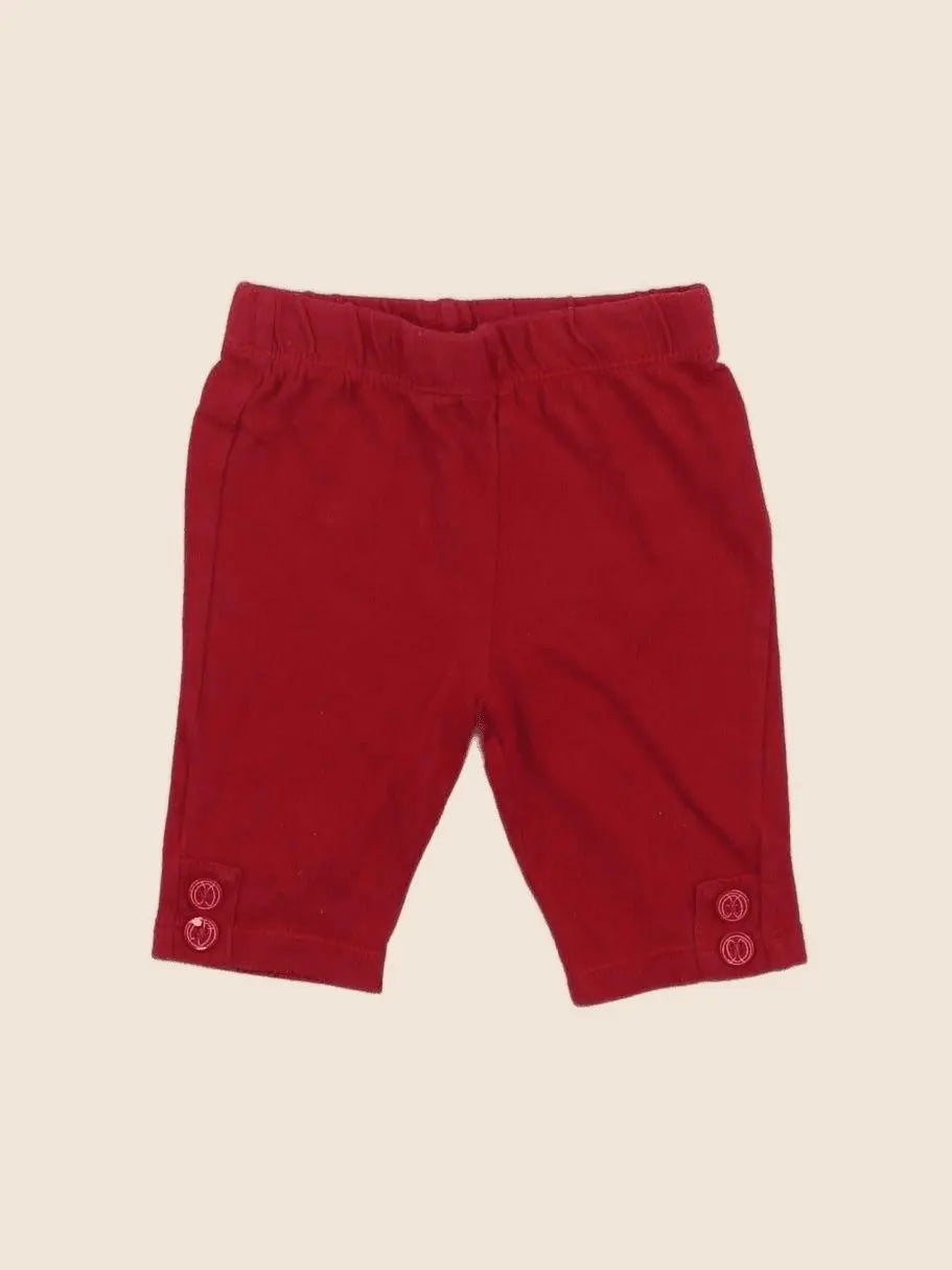 Terre de marins - legging rouge - 6 mois