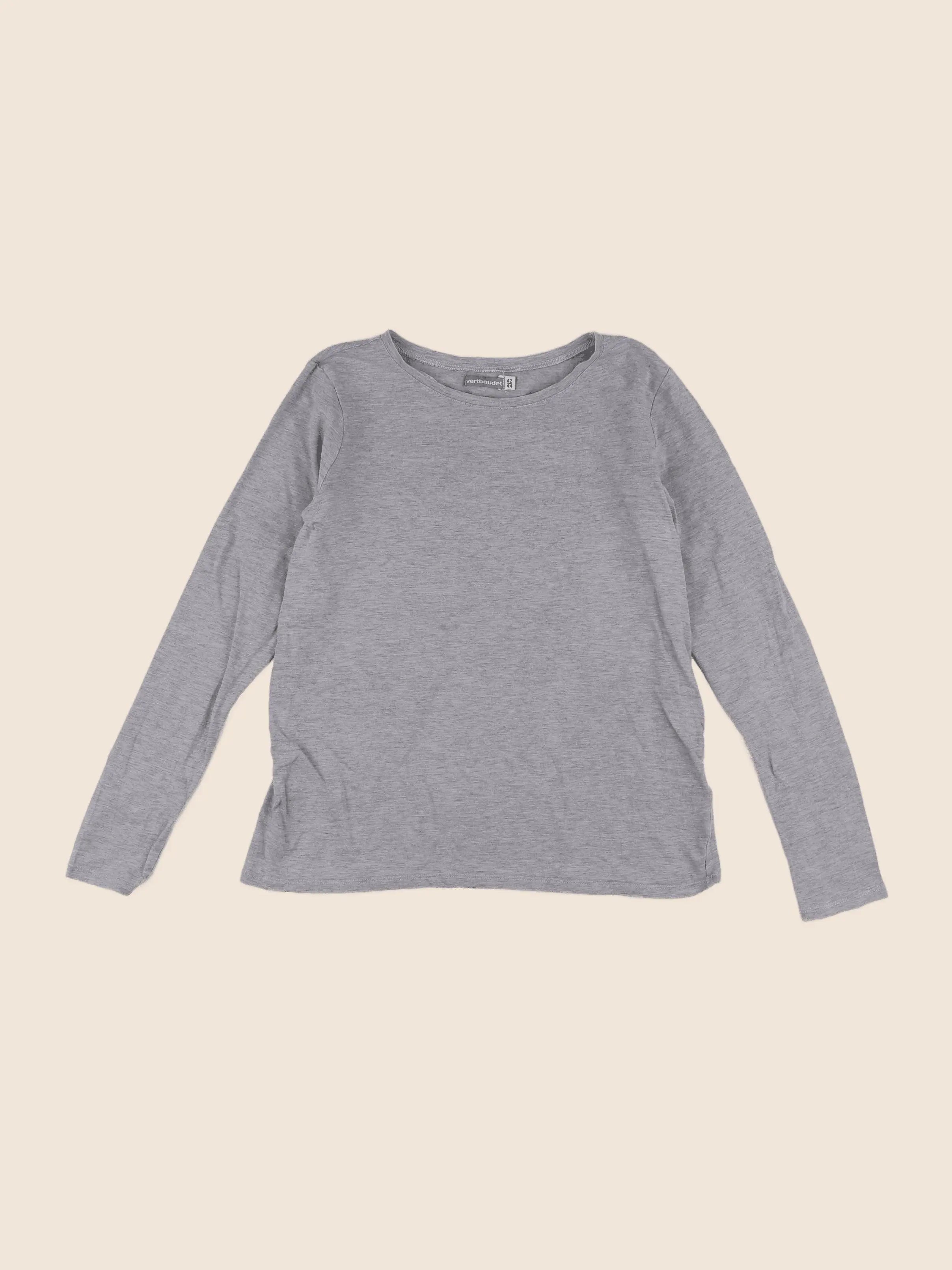 Vertbaudet - tee-shirt grossesse gris - 42 à 44